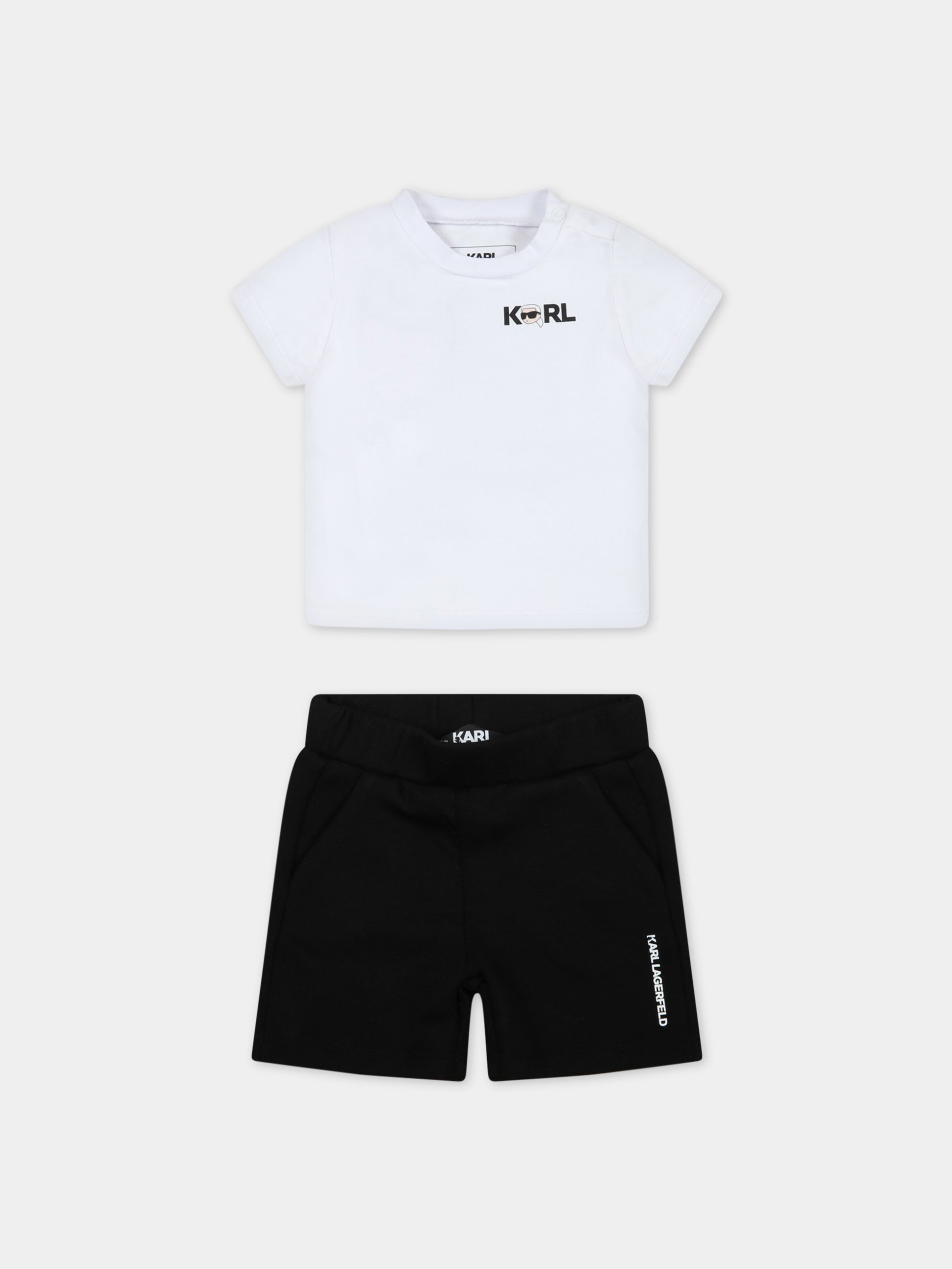 Completo multicolor per neonato con logo,Karl Lagerfeld Kids,Z98132 10P