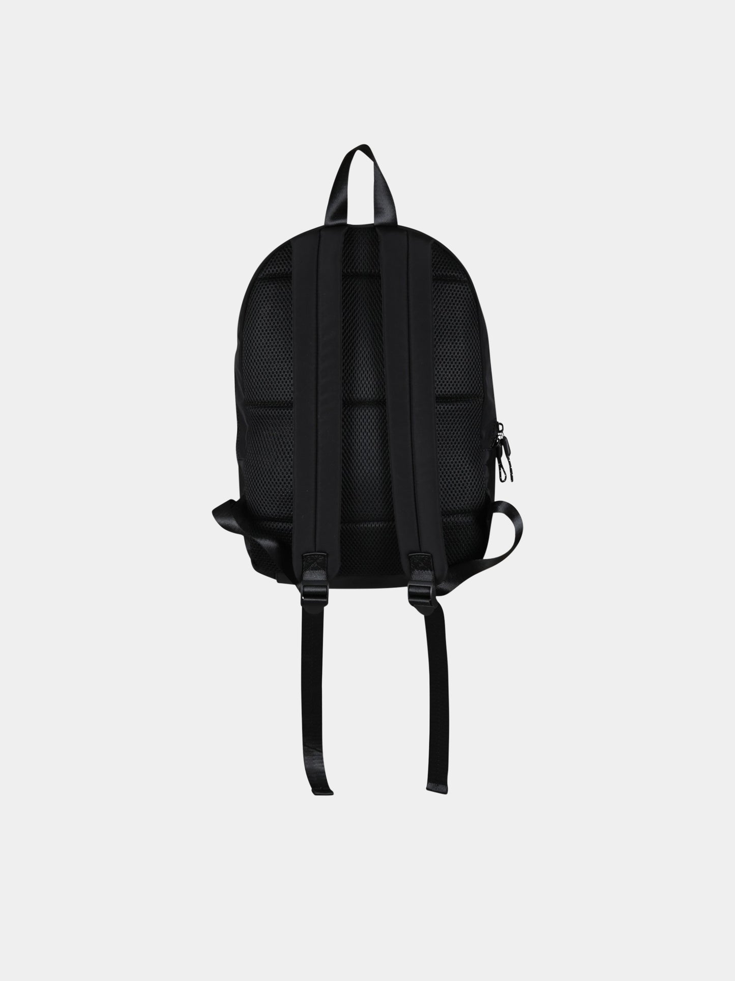 Zaino nero per bambina con logo bianco e patch,Karl Lagerfeld Kids,Z20093 09B