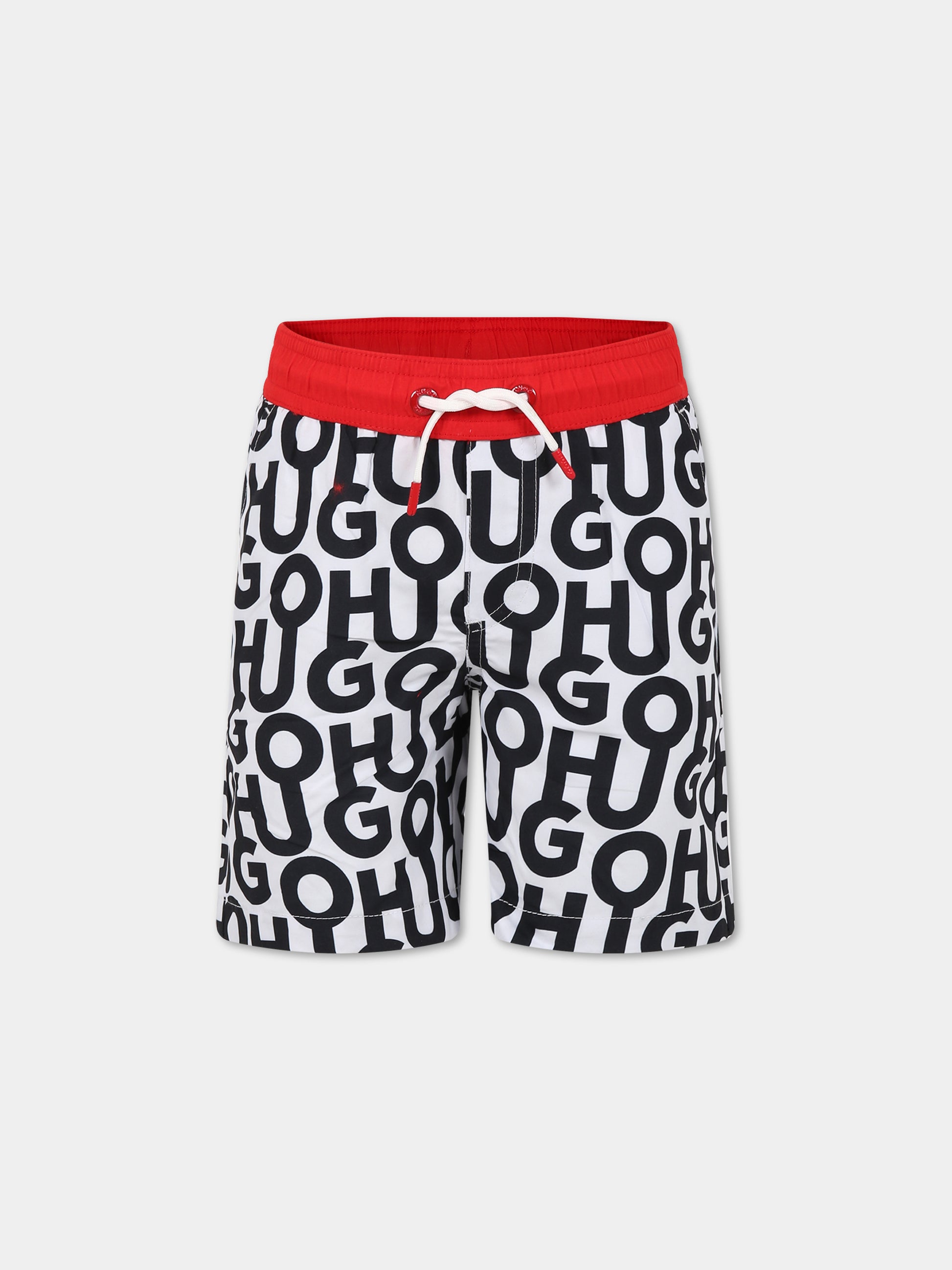 Boxer-mare multicolor per bambino con logo,Hugo,G20111 M41