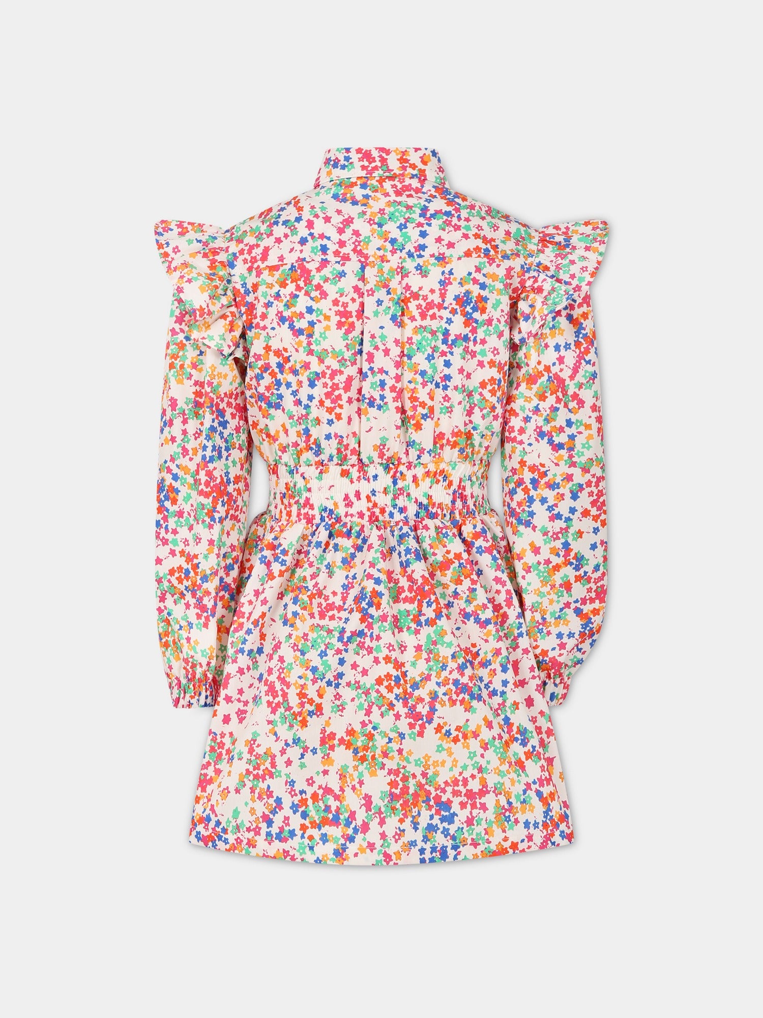 Vestito multicolor per bambina con stampa fiori,Philosophy,PJAB260 CA01 BH003