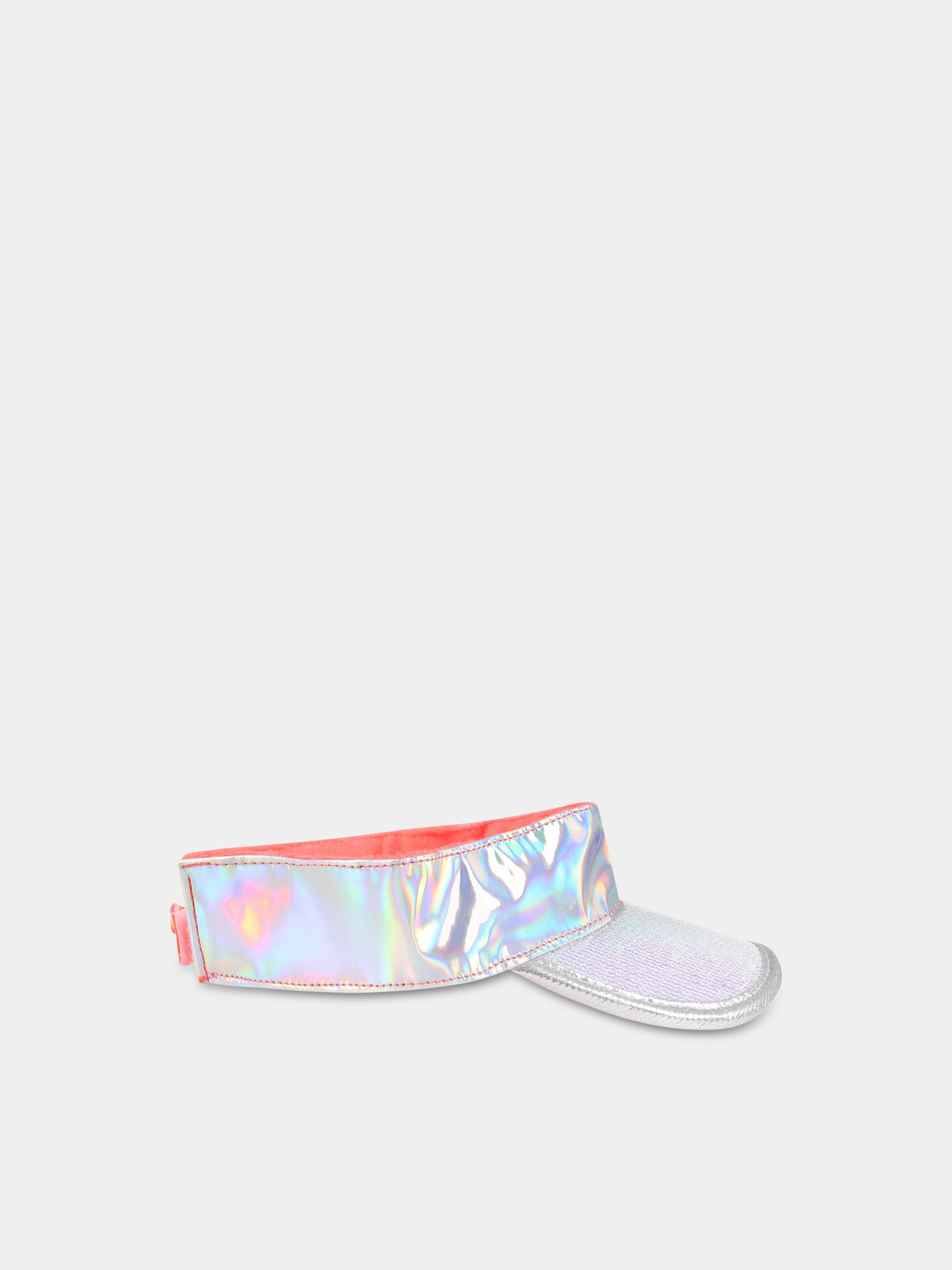Visiera argentata per bambina con farfalla,Billieblush,U11137 111