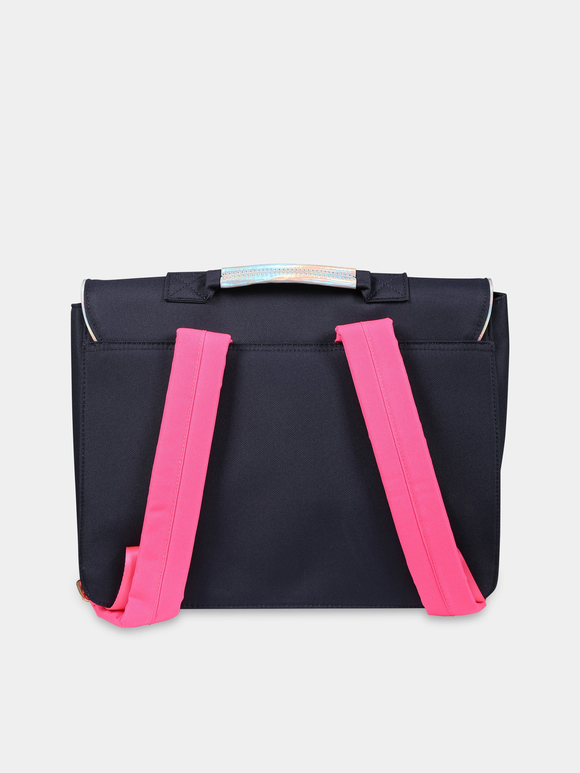 Zaino blu per bambina con unicorno, arcobaleno e logo,Billieblush,U10527 85T