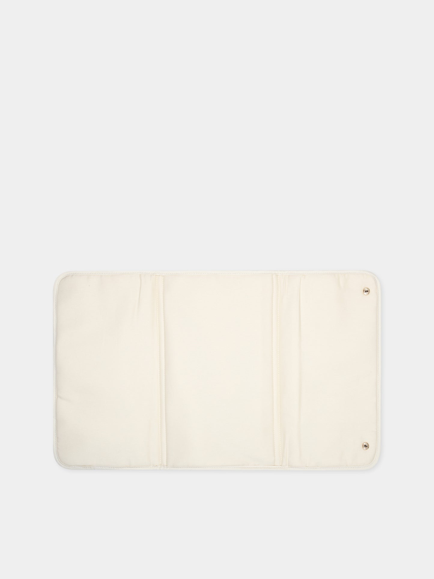 Borsa-mamma avorio per neonati con logo,Chloé Kids,C90393 Z40