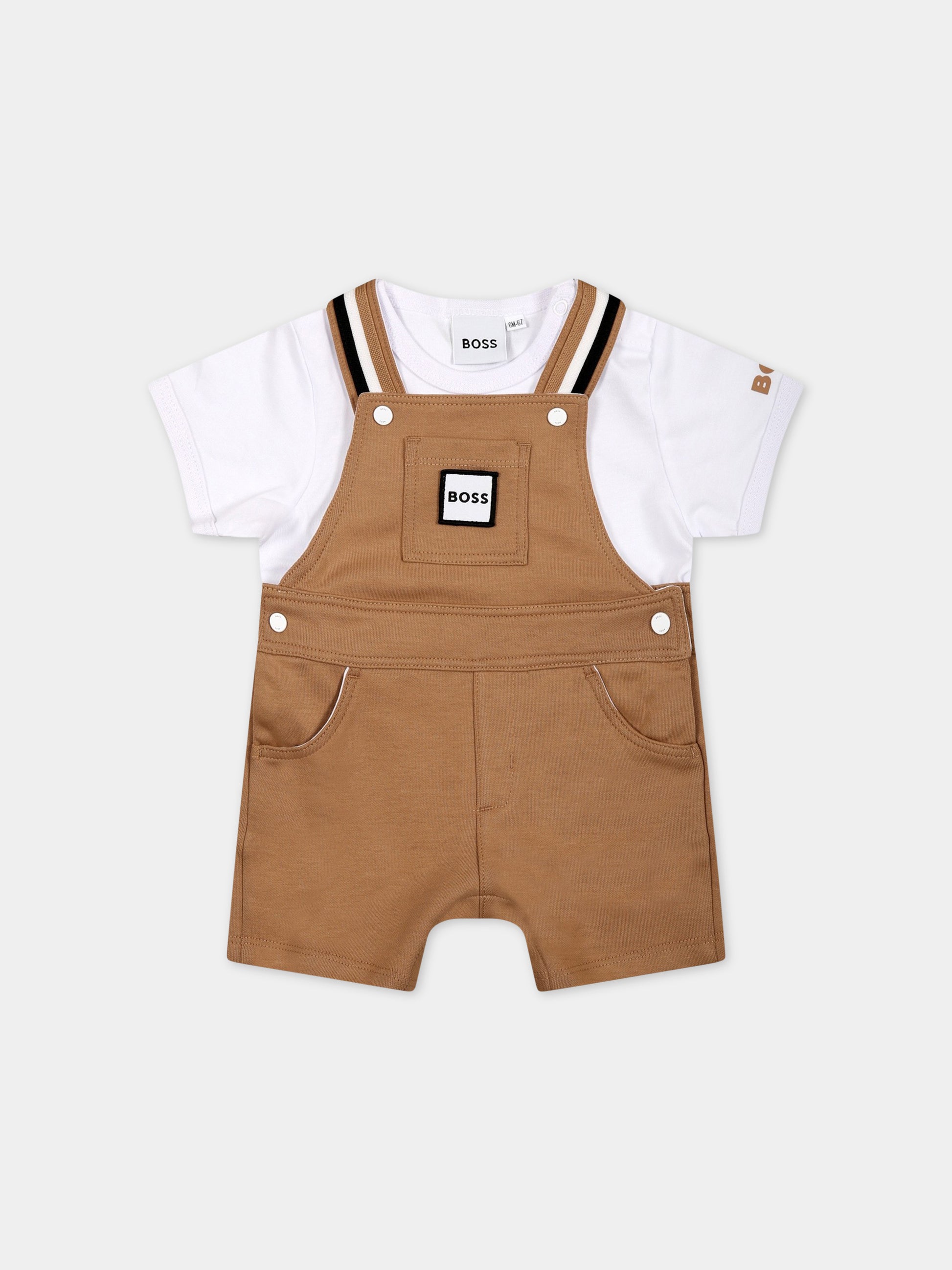 Completo multicolor per neonato con logo,Boss,J98409 269