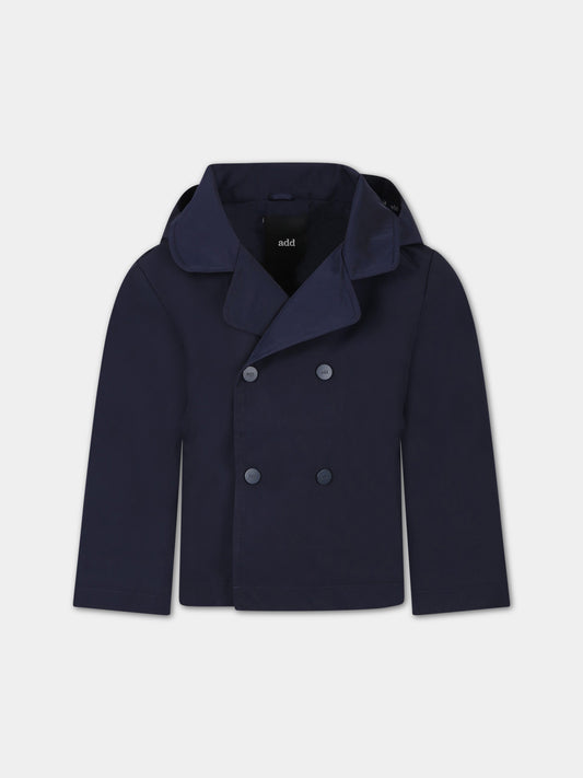 Cappotto blu per bambino,Add,ADMGB030 NY276 4000
