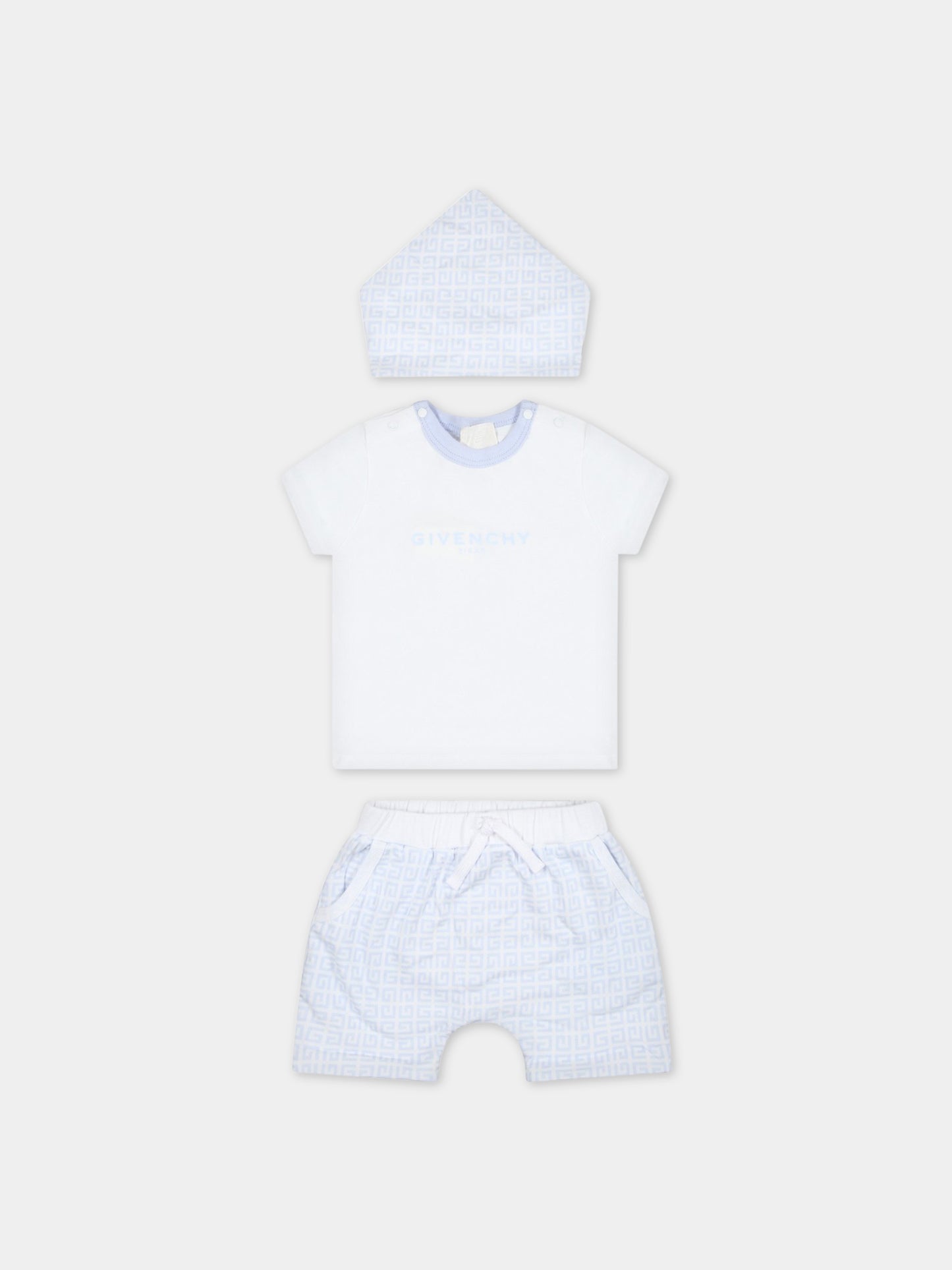 Completo multicolor sportivo per neonato con logo,Givenchy Kids,H98166 771