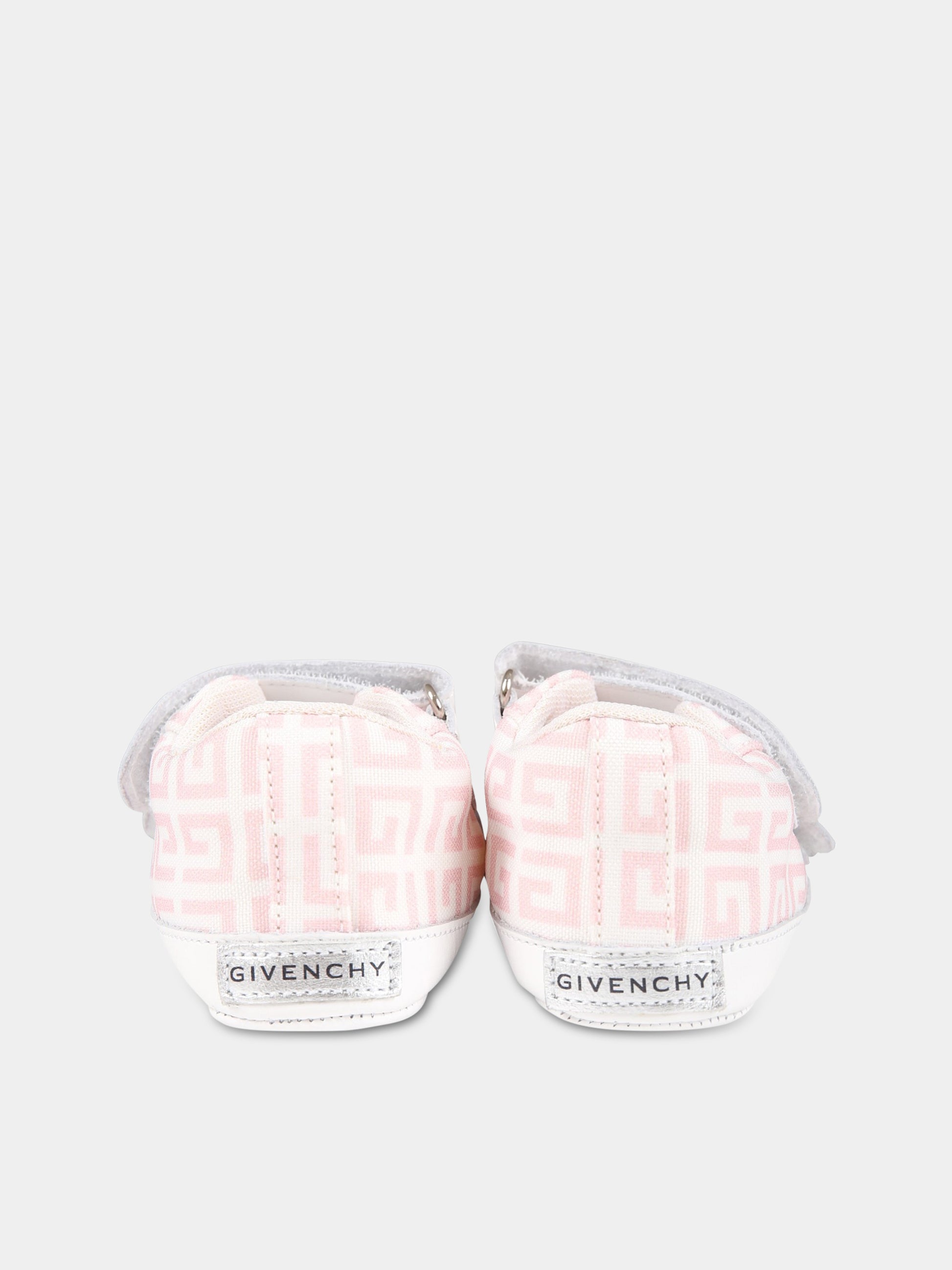Sneakers bianche per neonata con logo,Givenchy Kids,H99043 44Z