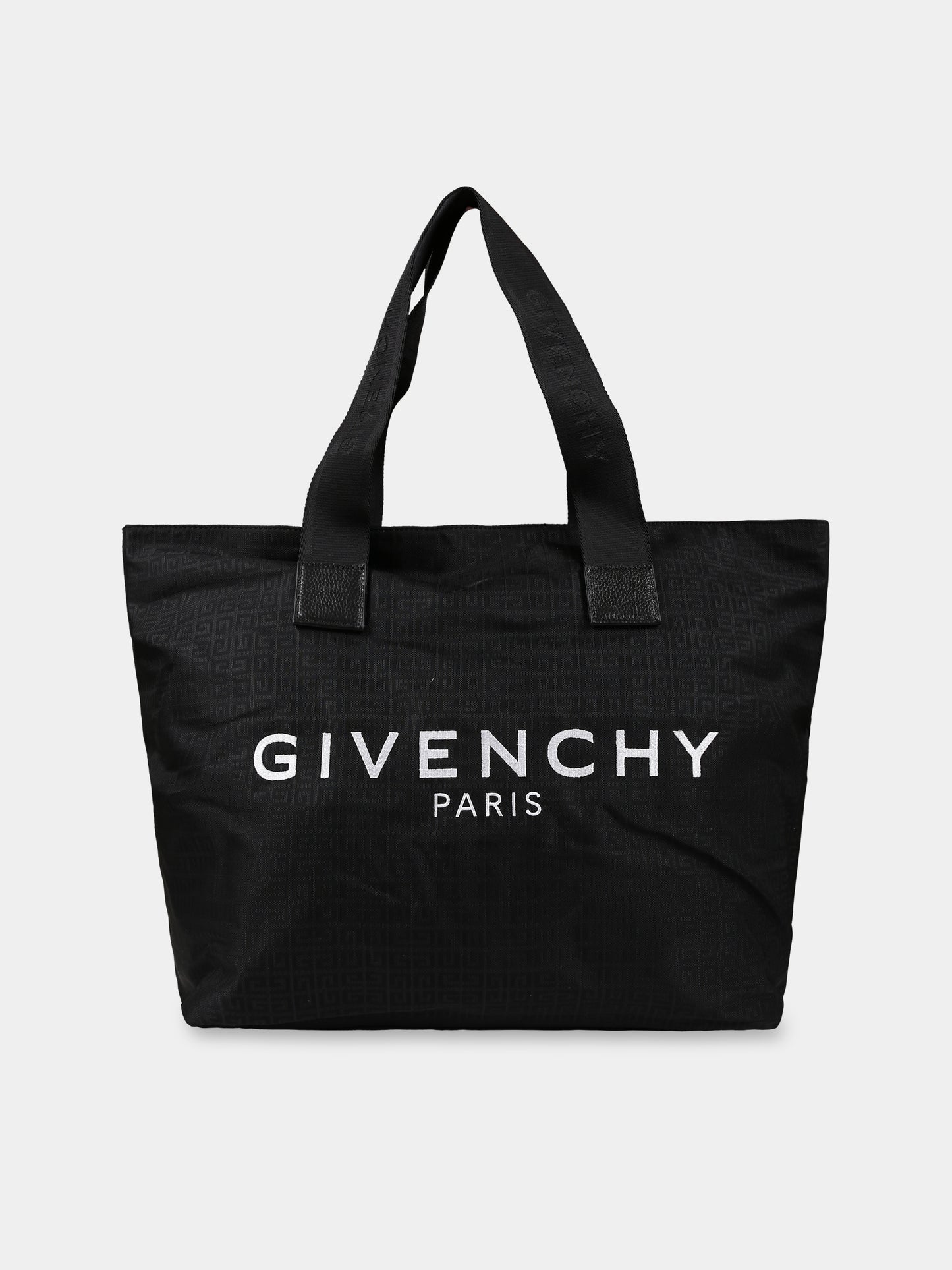 Borsa-mamma nera per neonati con logo e motivo 4G,Givenchy Kids,H90169 09B