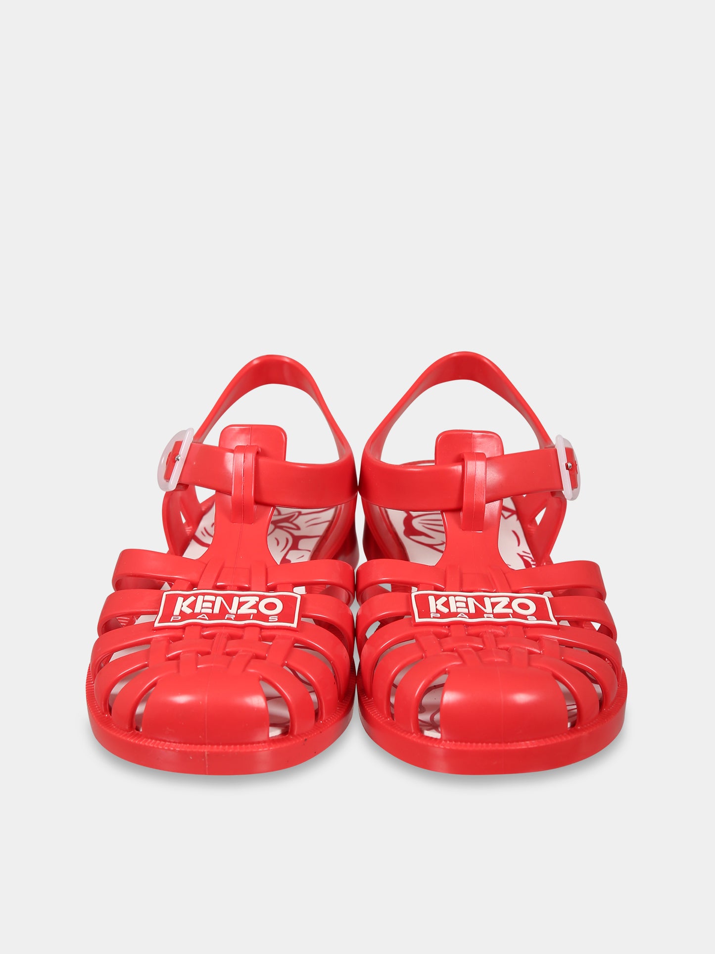 Sandali rosso per bambini con logo,Kenzo Kids,K59070 987