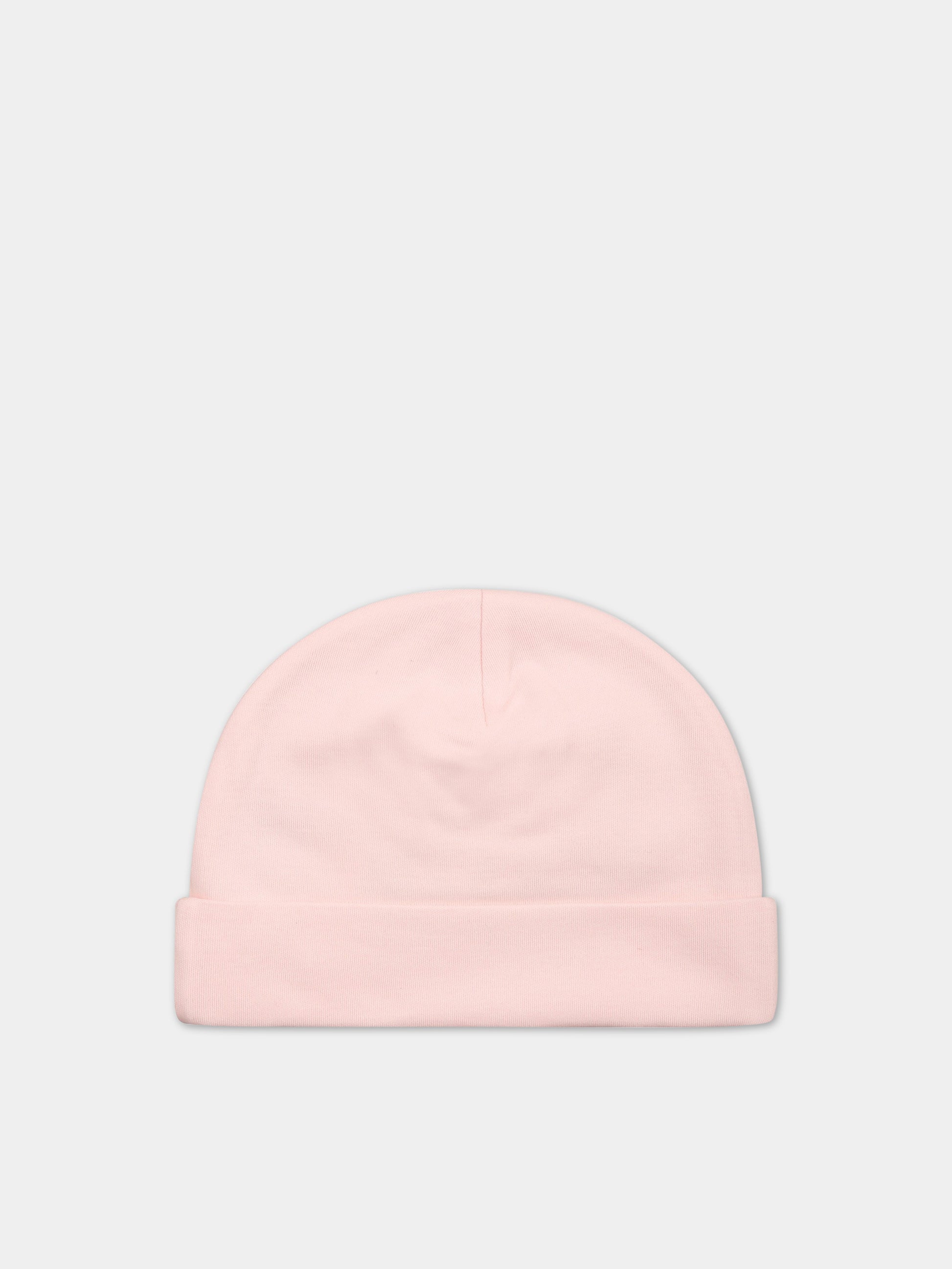 Cappello rosa per neonata con logo,Ermanno Scervino Junior,SNCP001C JE199 C001