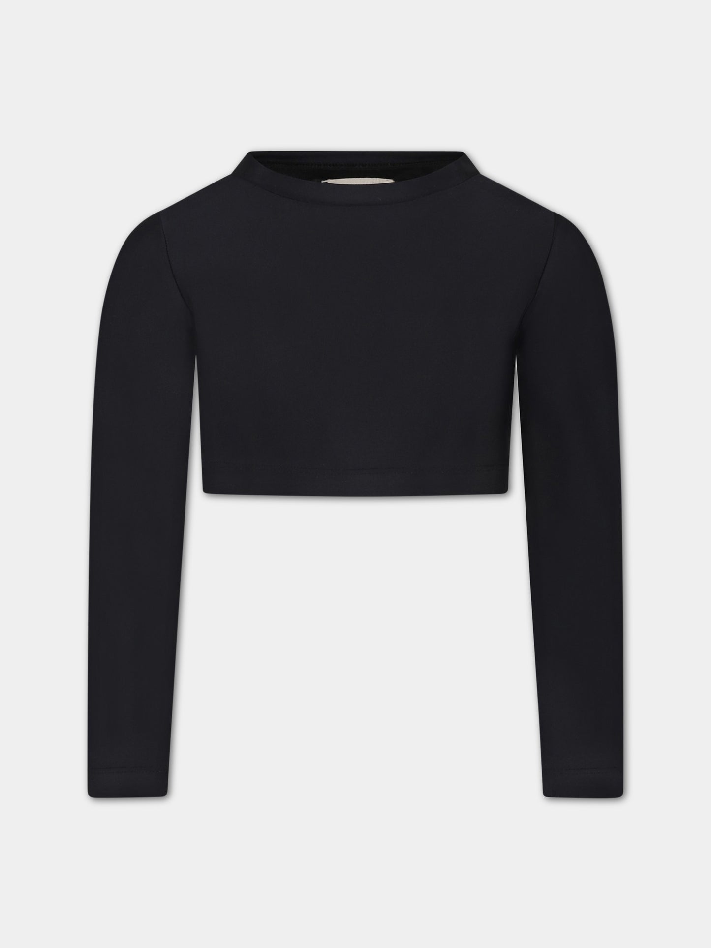 T-shirt a manica lunga nera per bambina,Douuod Kids,DS8A60 Z0559 930