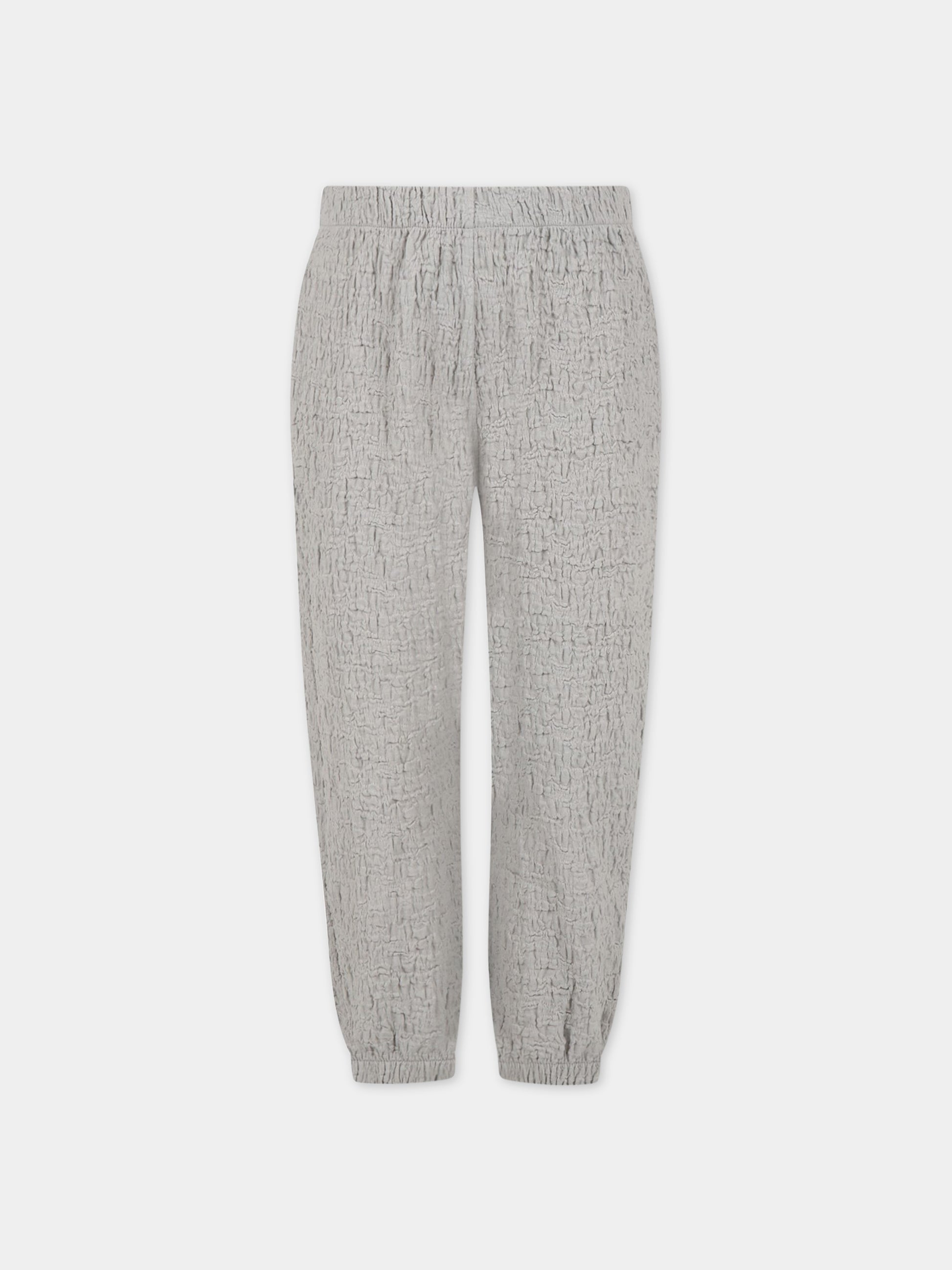 Pantaloni grigi per bambina,Caffe' D'orzo,ZS6B00 J0271 900