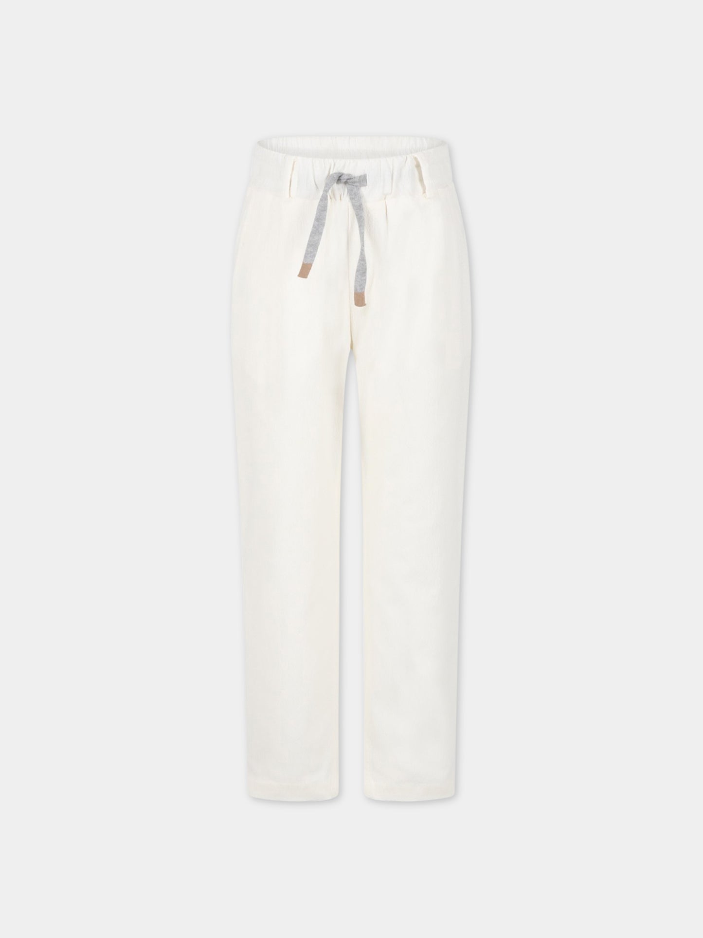 Pantaloni bianchi per bambino,Eleventy,ES6P20 G0087 105