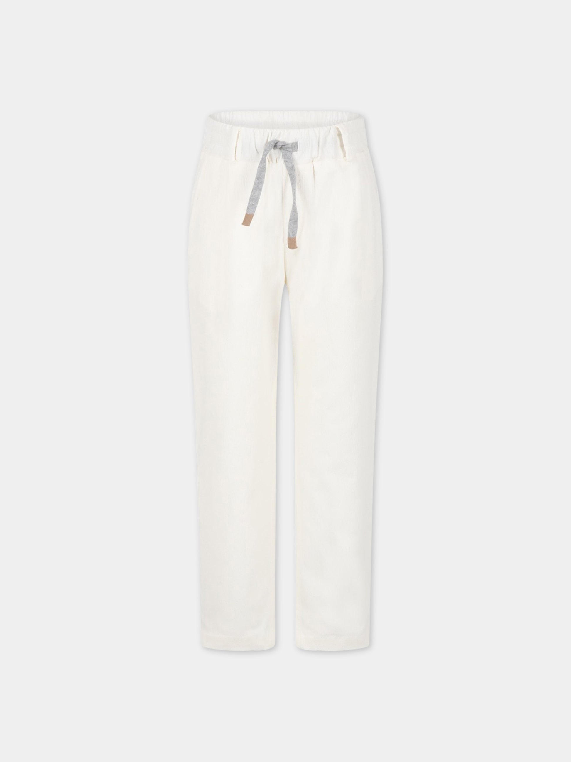 Pantaloni bianchi per bambino,Eleventy,ES6P20 G0087 105