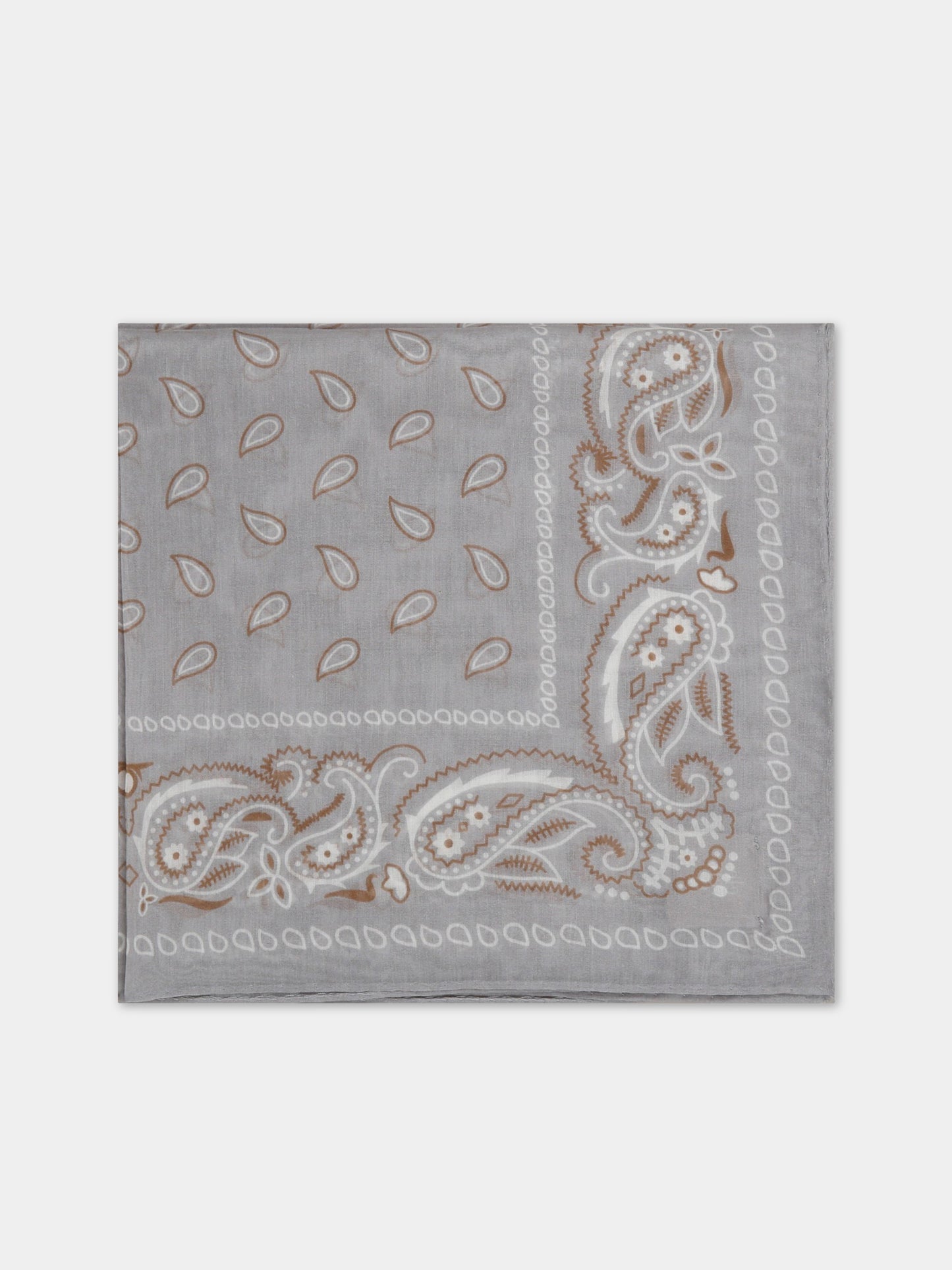 Foulard grigio per bambino con stampa bandana.,Eleventy,ES0Q33 Z1441 118GR