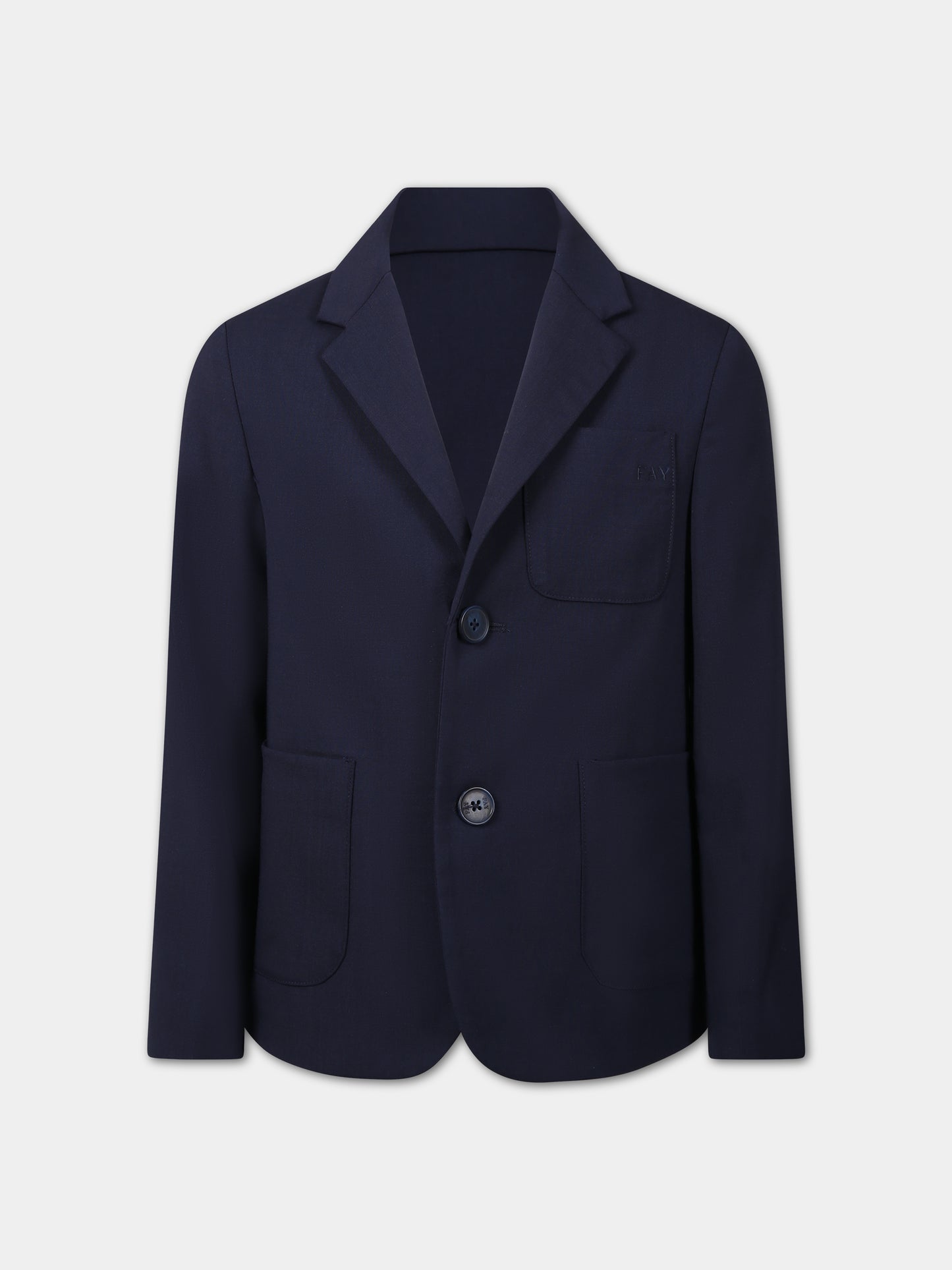 Giacca blu per bambino con logo,Fay Kids,FS2P94 I0142 621