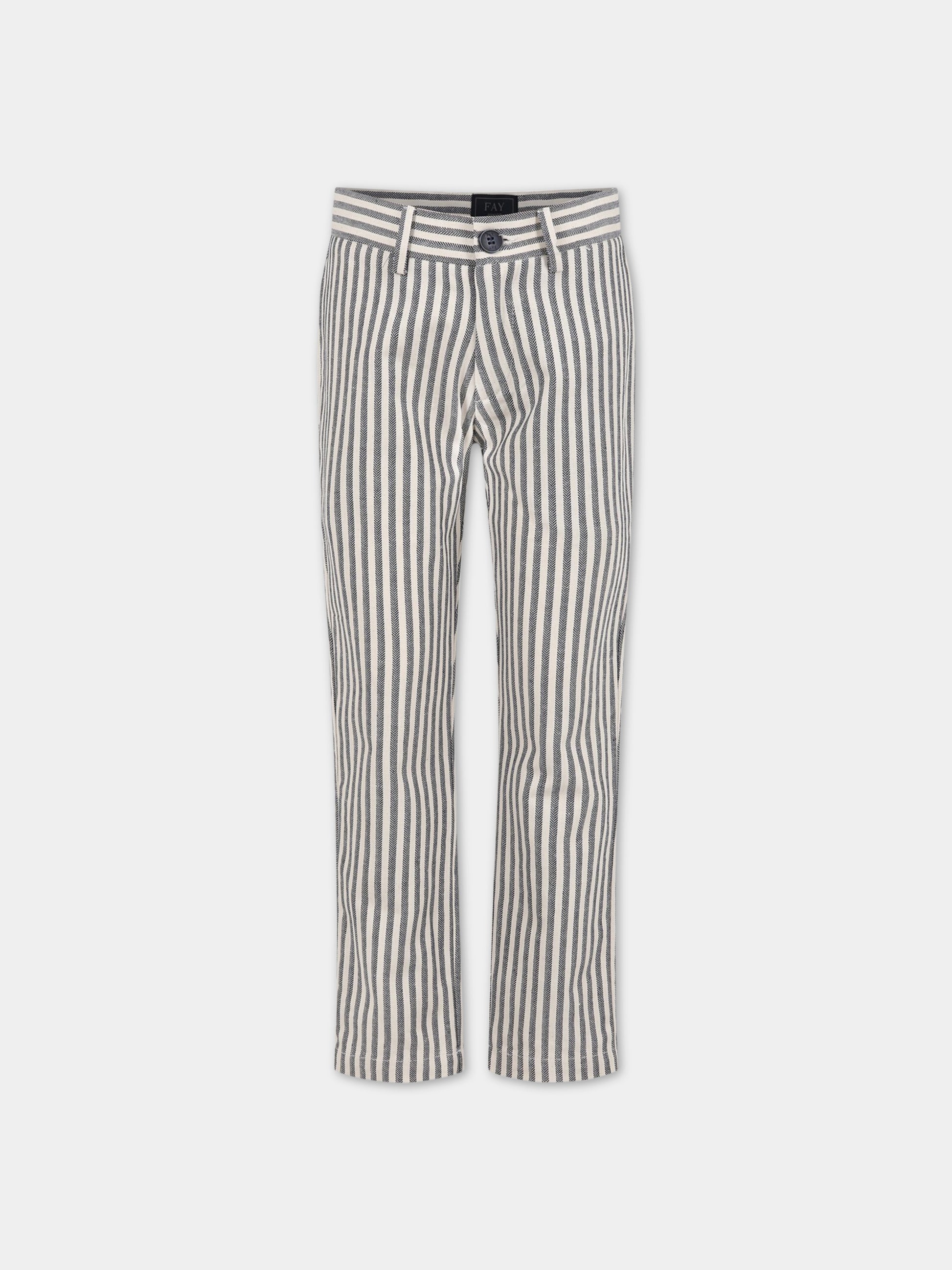 Pantaloni multicolor per bambino con logo,Fay Kids,FS6Q20 G0095 101BL