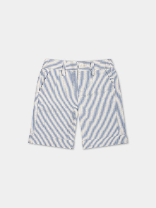 Shorts eleganti multicolor per neonato a righe,Fay Kids,FS6549 G0078 101CE