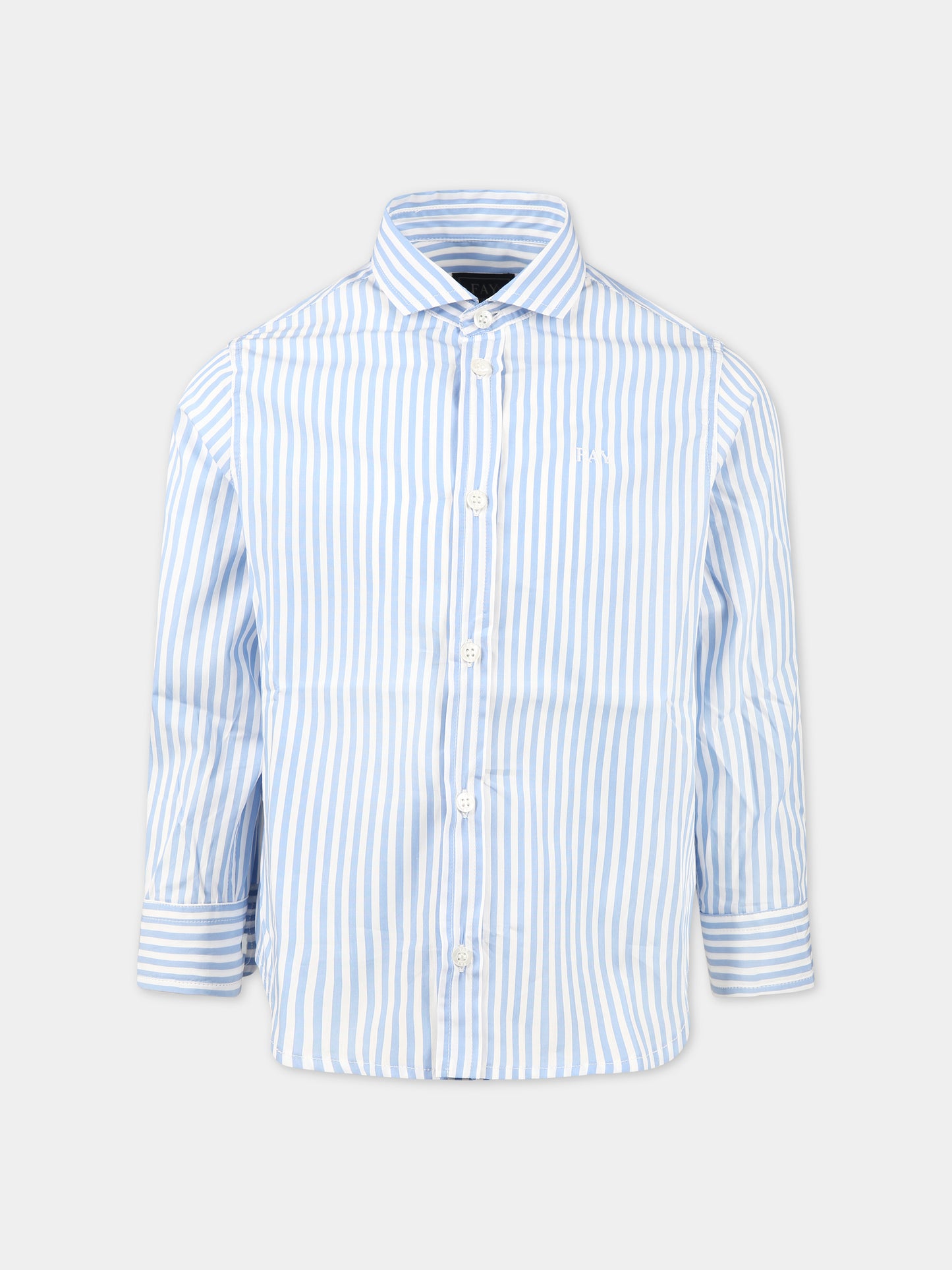 Camicia multicolor per bambino con logo,Fay Kids,FS5P00 P0269 100CE