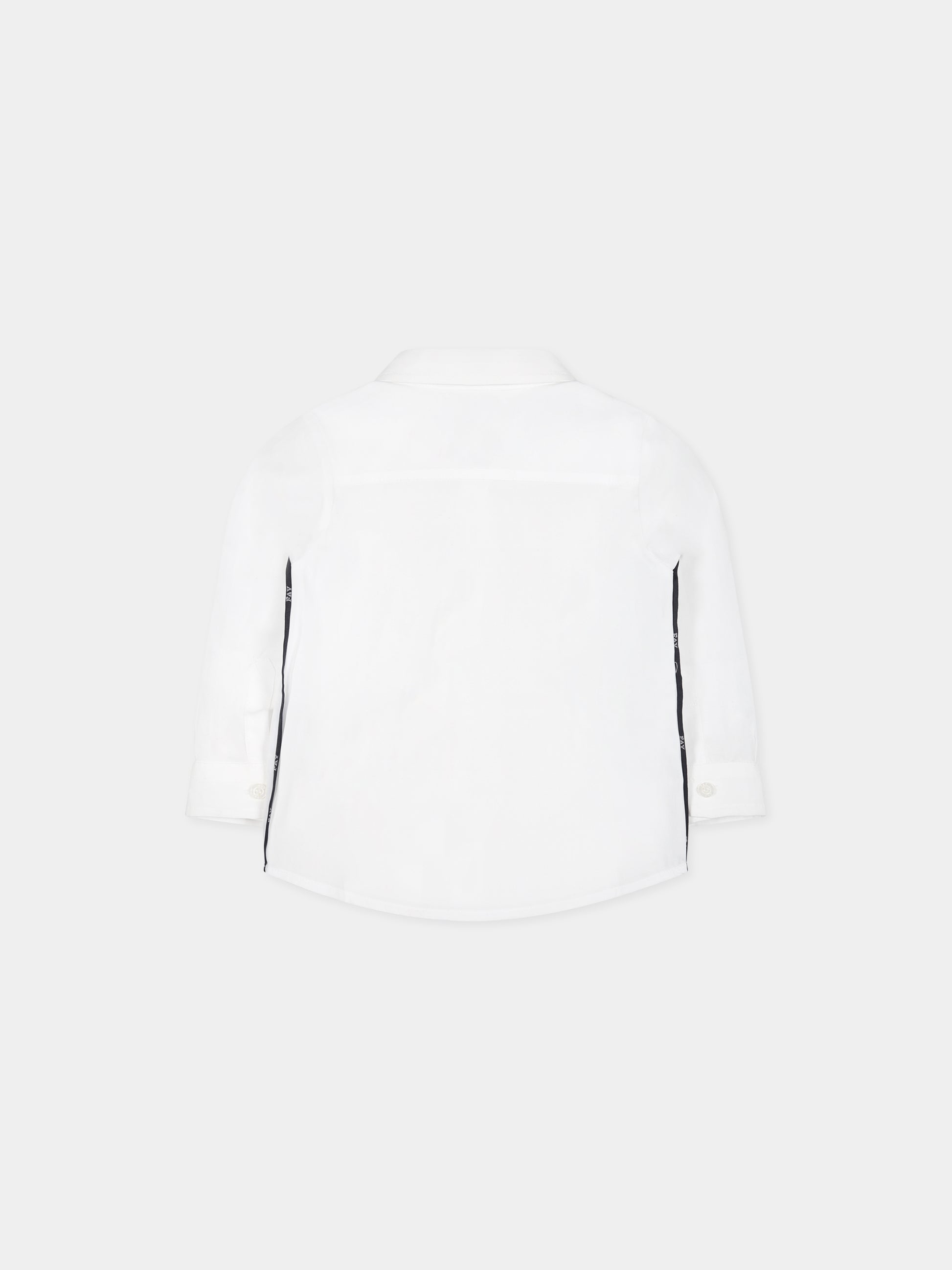 Camicia bianca per neonato con logo,Fay Kids,FS5510 P0013 100