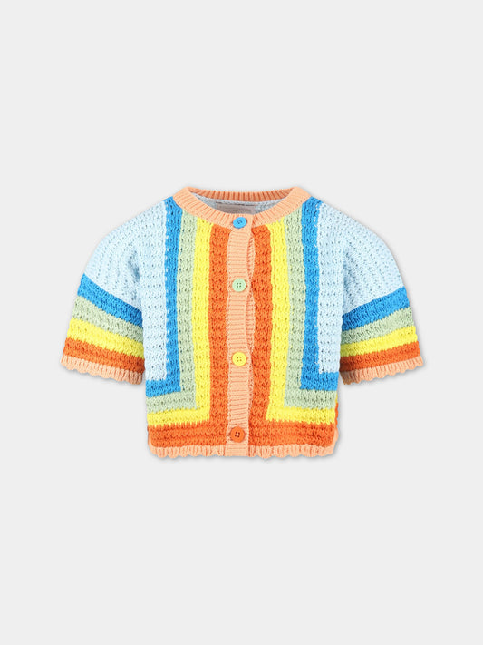 Cardigan multicolor per bambina,Stella Mccartney Kids,TS9A13 Z1146 999