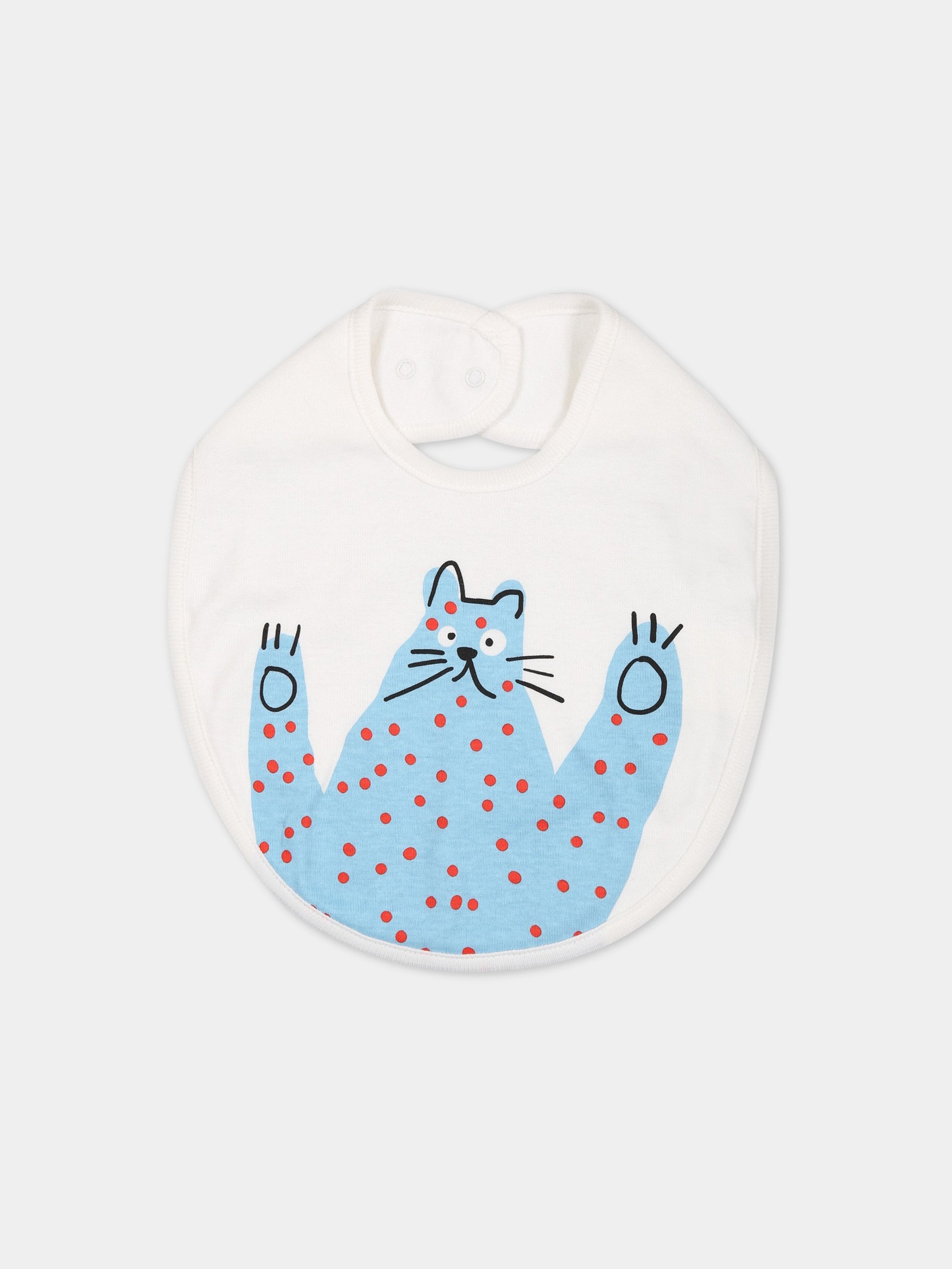 Set bianco neonato con stampa animali,Stella Mccartney Kids,TSB539 Z1098 100MC