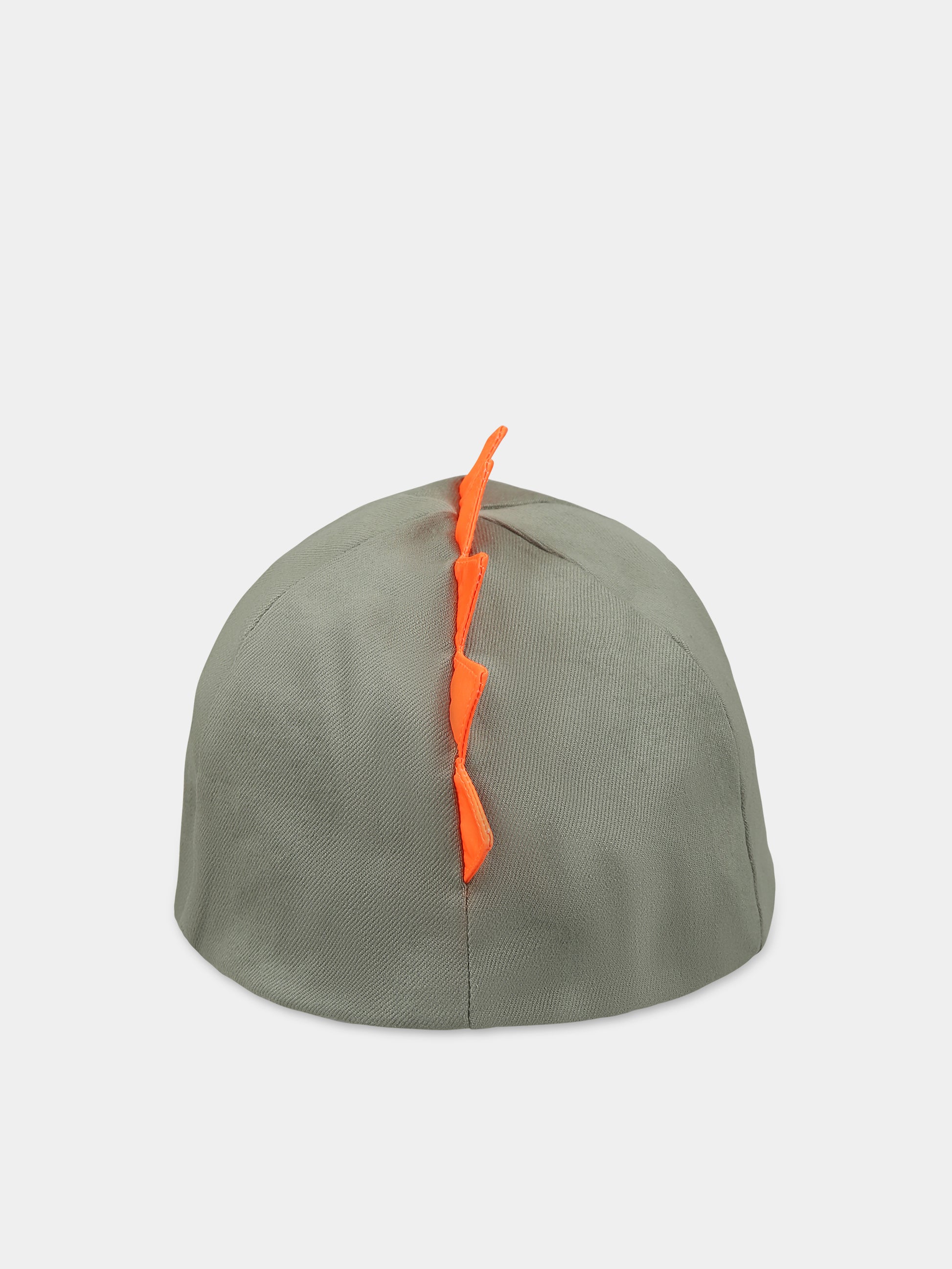 Cappello verde per bambino con stampa geco,Stella Mccartney Kids,TS0P17 Z0156 718