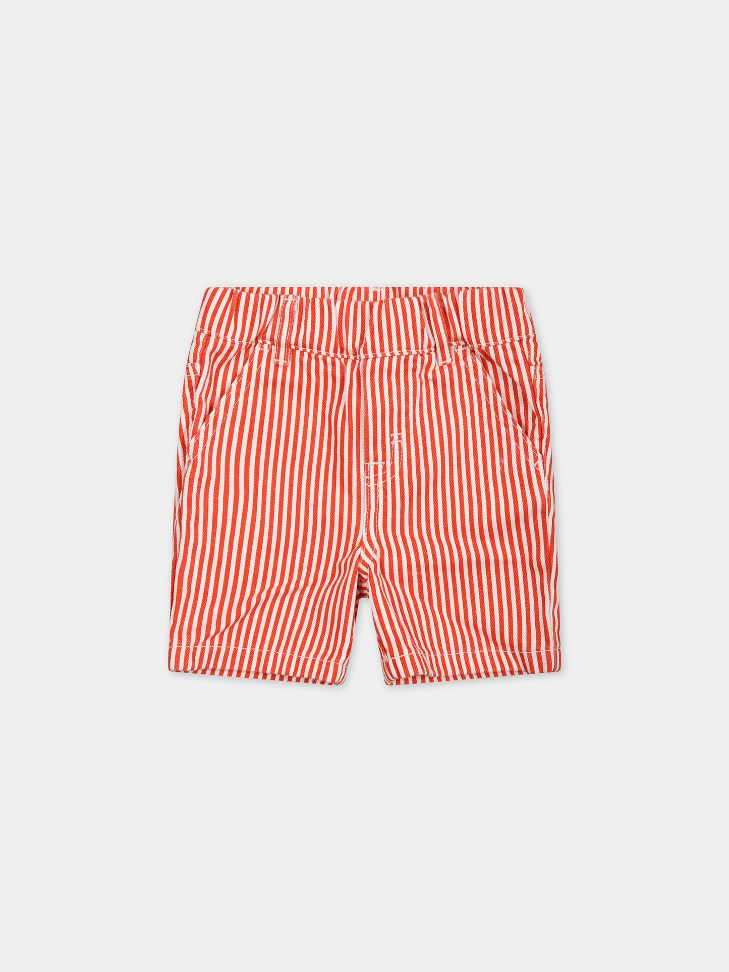 Shorts multicolor per neonato con patch,Stella Mccartney Kids,TS6529 Z0984 999