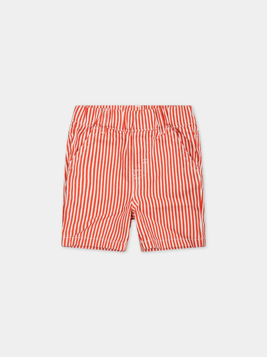 Shorts multicolor per neonato con patch,Stella Mccartney Kids,TS6529 Z0984 999