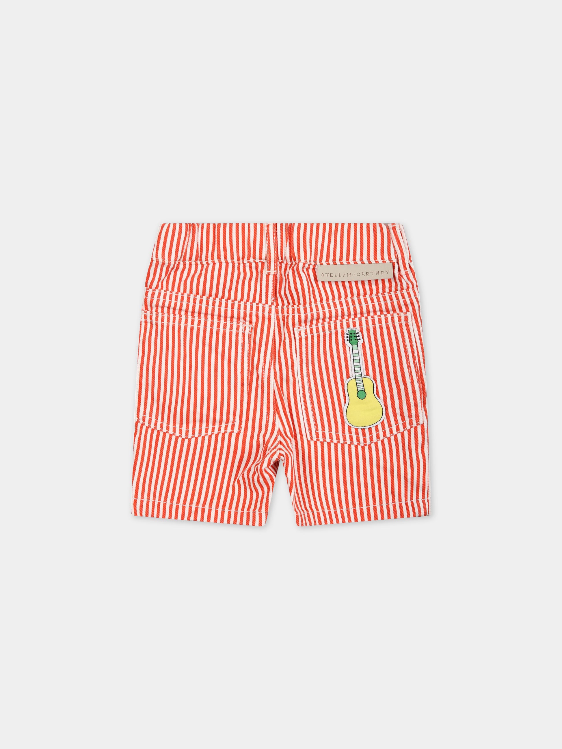 Shorts multicolor per neonato con patch,Stella Mccartney Kids,TS6529 Z0984 999