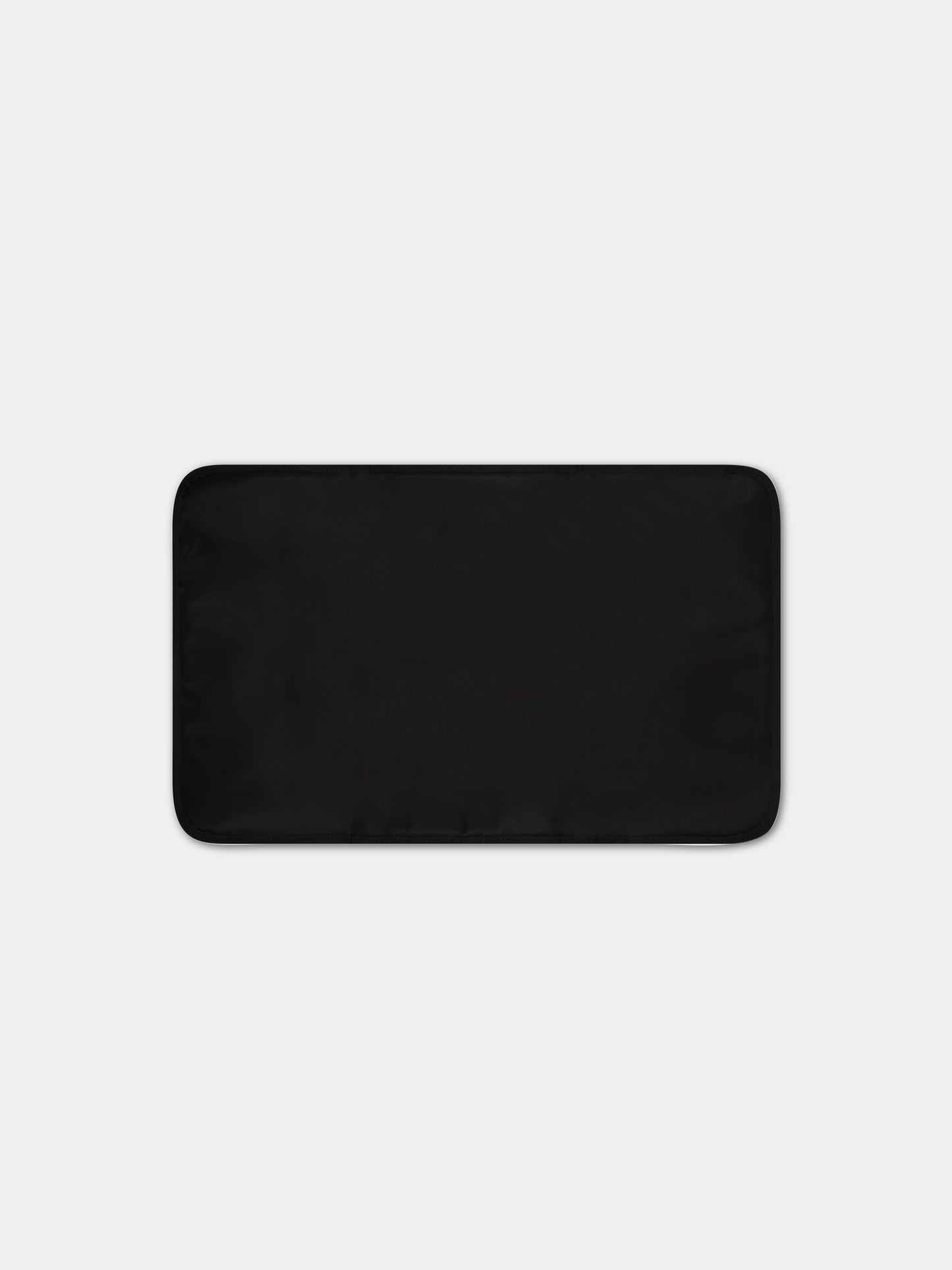 Borsa-mamma nera per neonati con scritta  For parents only ,Off White,OGXE001S23FAB0011018