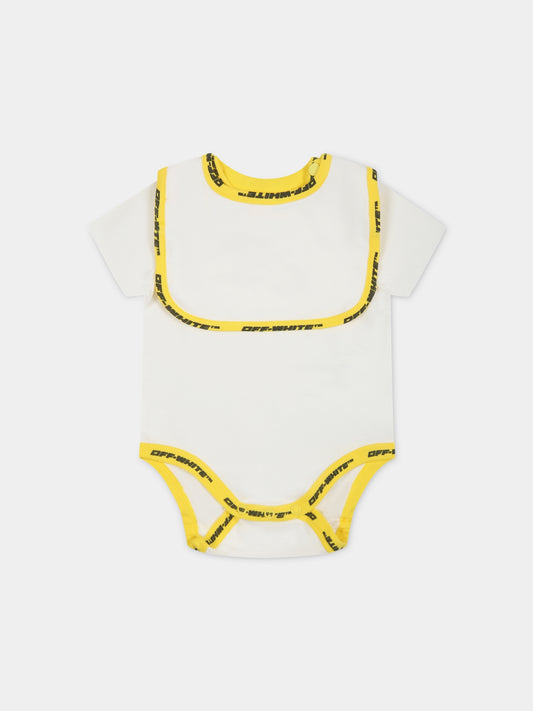 Set bianco per neonato con logo,Off White,OB2X005S23JER0010318