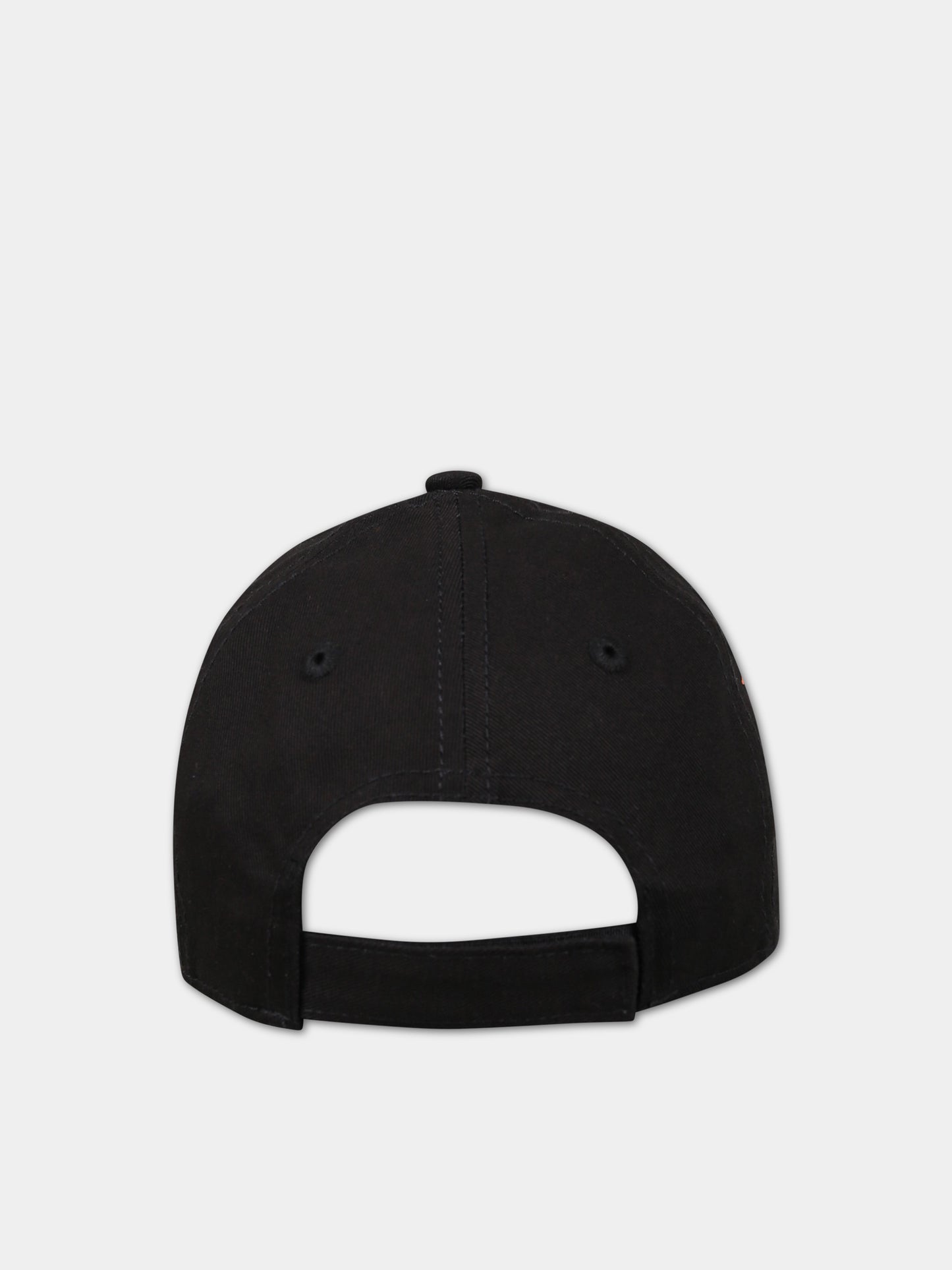 Cappello nero per bambino con iconica stampa,Marcelo Burlon Kids,CBLB001S23FAB0021025