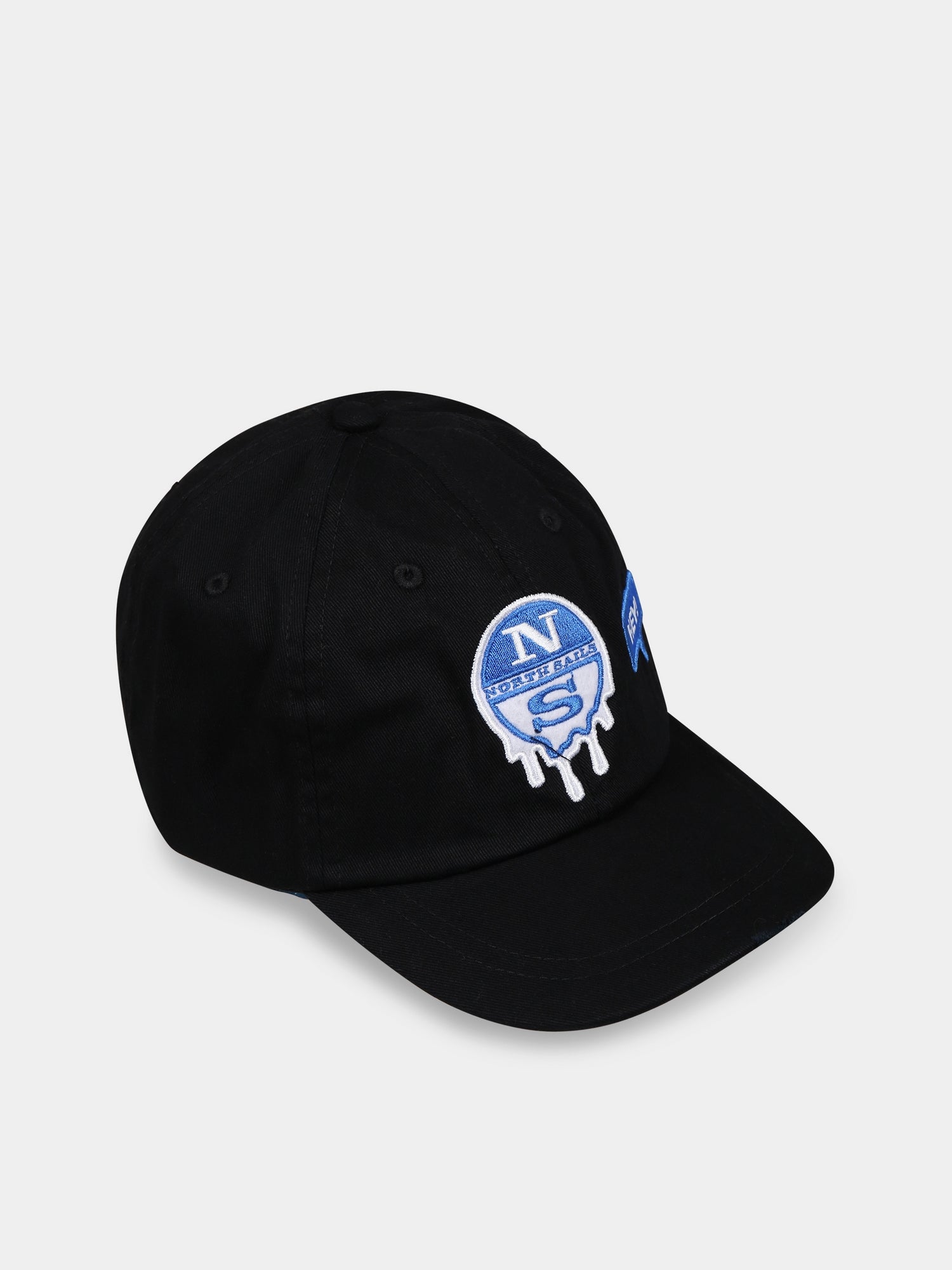 Cappello nero per bambino con logo,North Sails,727152 000 0999