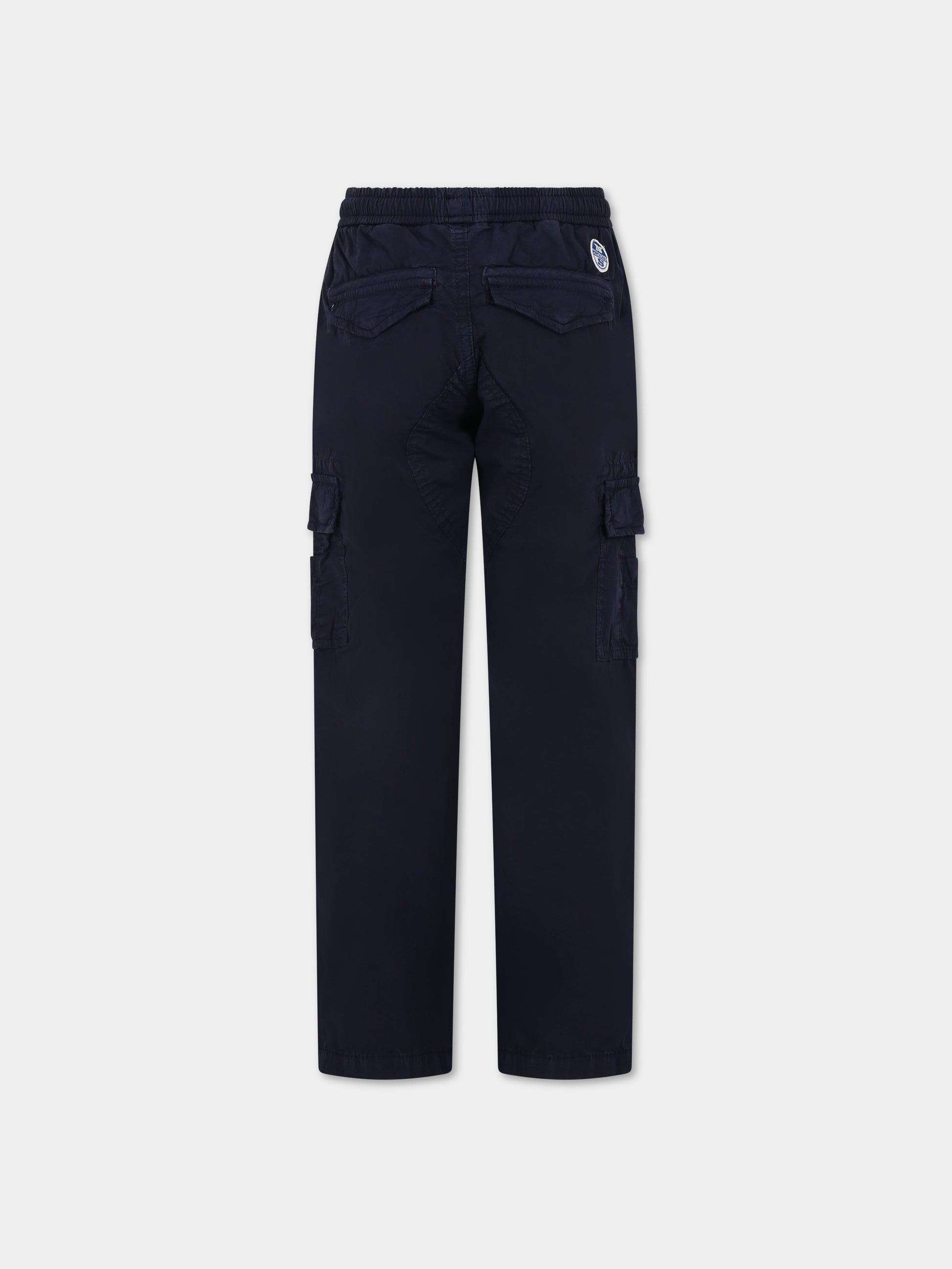 Pantaloni blu per bambino con logo,North Sails,775374 000 0802