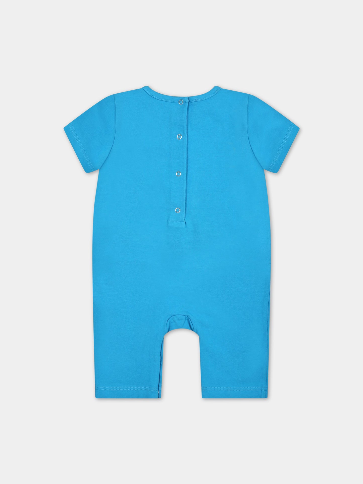 Pagliaccetto azzurro per neonato con logo,Dsquared2,DQ1776 D0A46 DQ817