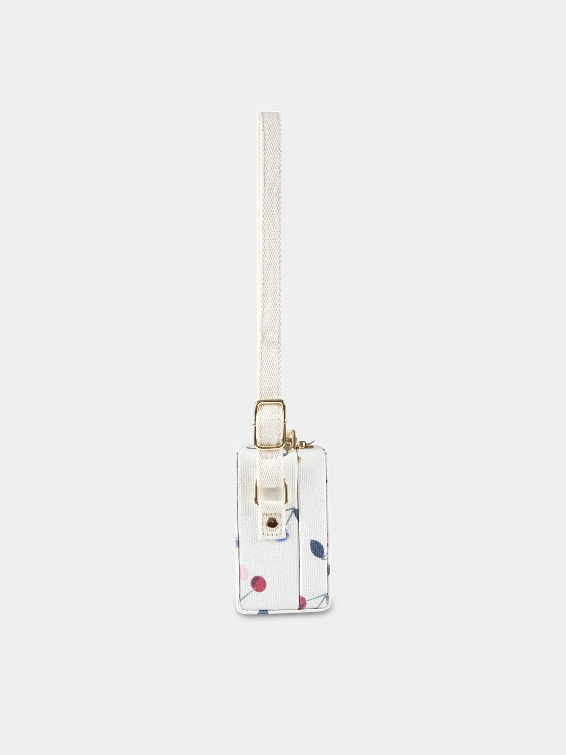 Borsa avorio per bambina con ciliegie,Bonpoint,S03GBAW00001 004
