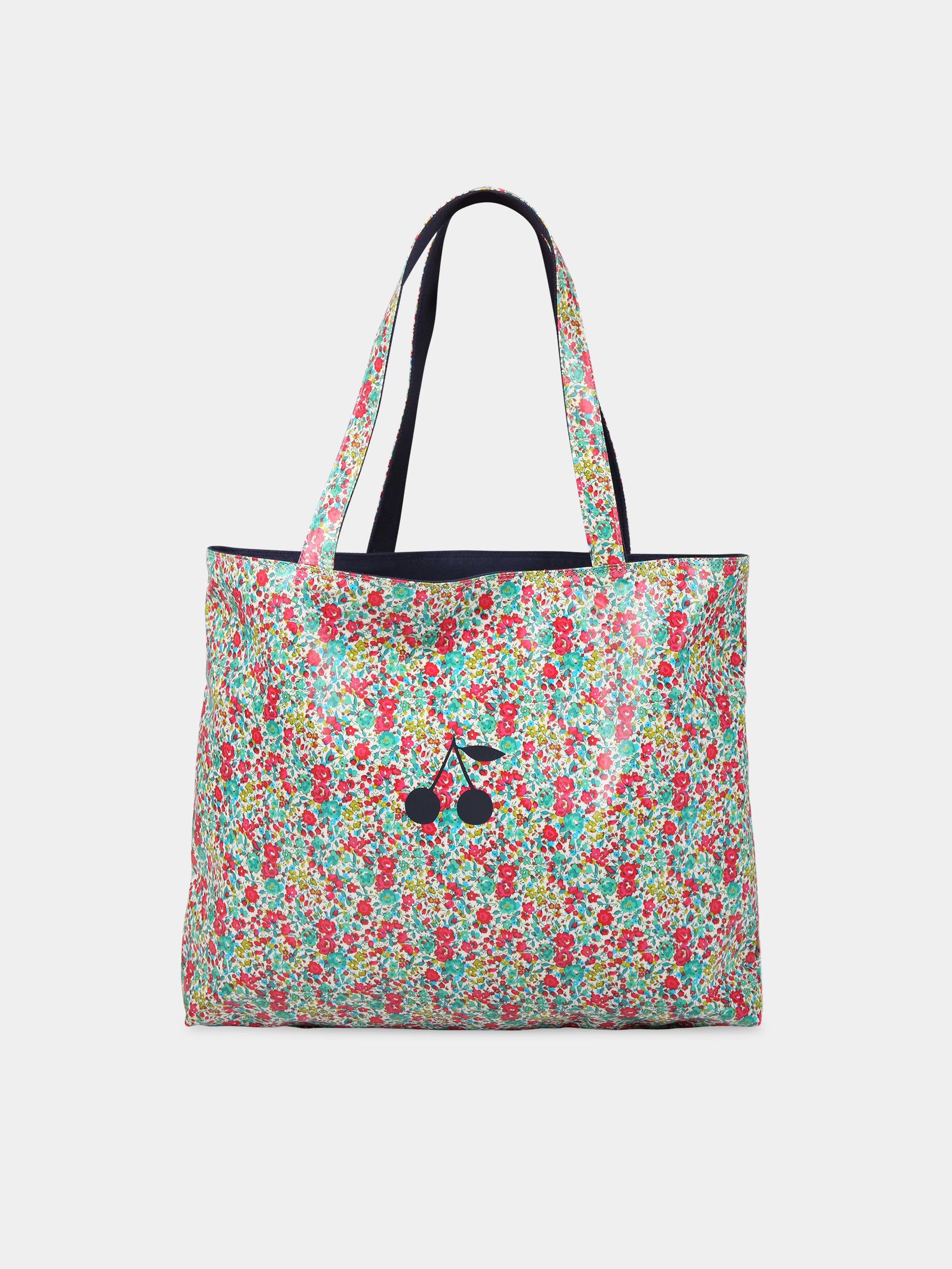 Borsa multicolor per bambina con ciliegie,Bonpoint,S03GBAW00006 544A