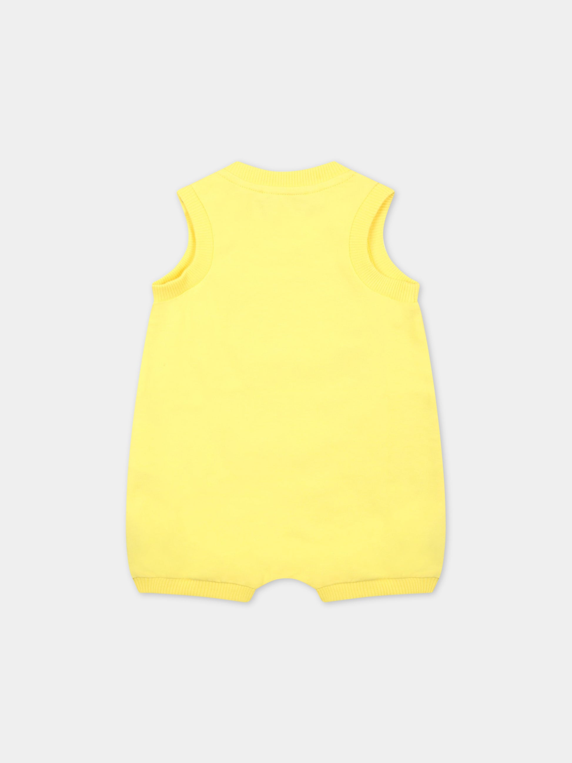 Pagliaccetto giallo per neonati con Teddy Bear,Moschino Kids,MMY043 LBA08 50162