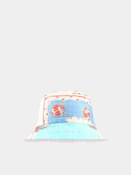 Cloche multicolor per bambina con stampa floreale,Zimmermann,1887RS23 PPAF