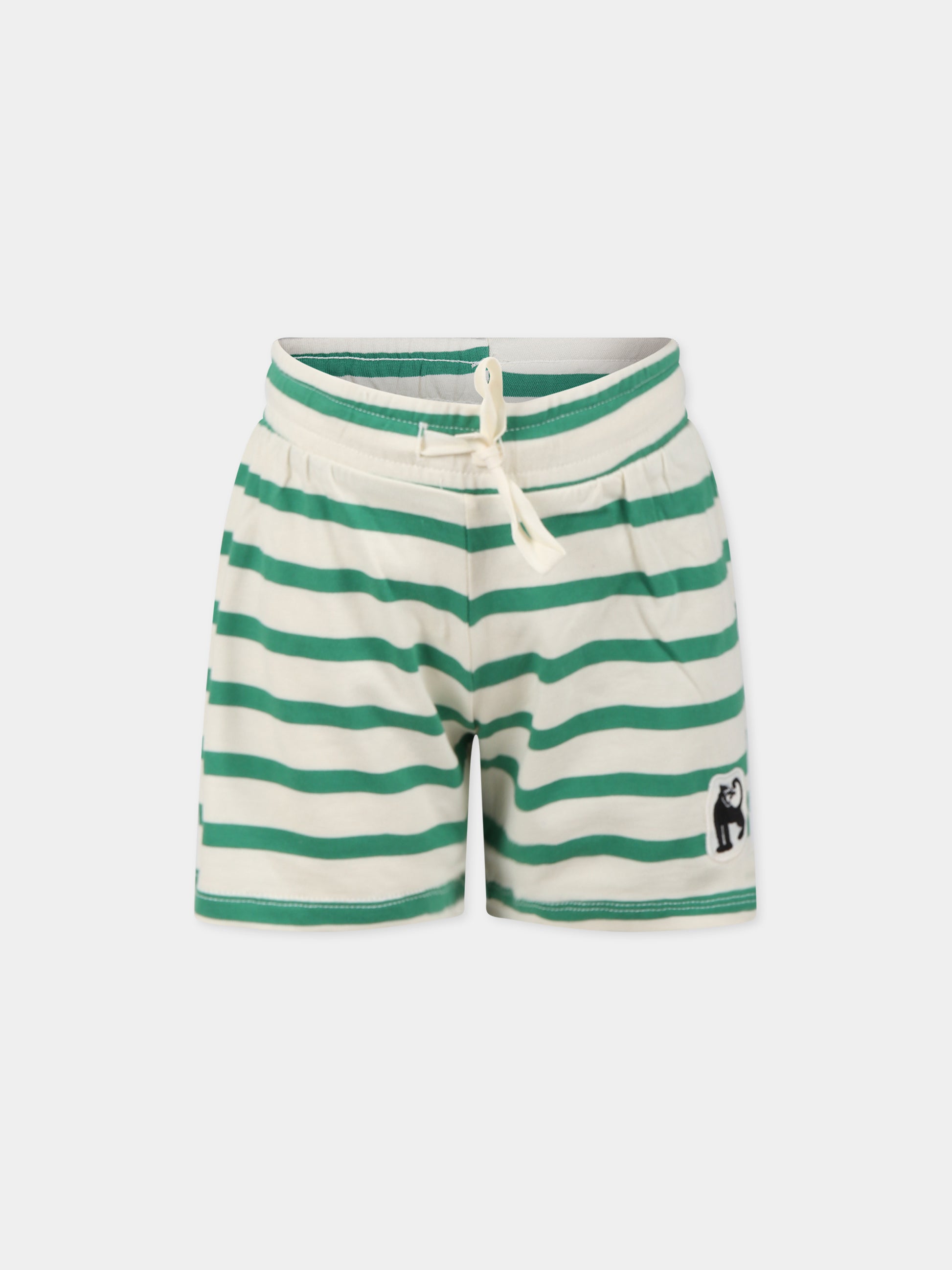 Shorts multicolor per bambino con patch,Mini Rodini,2323011175