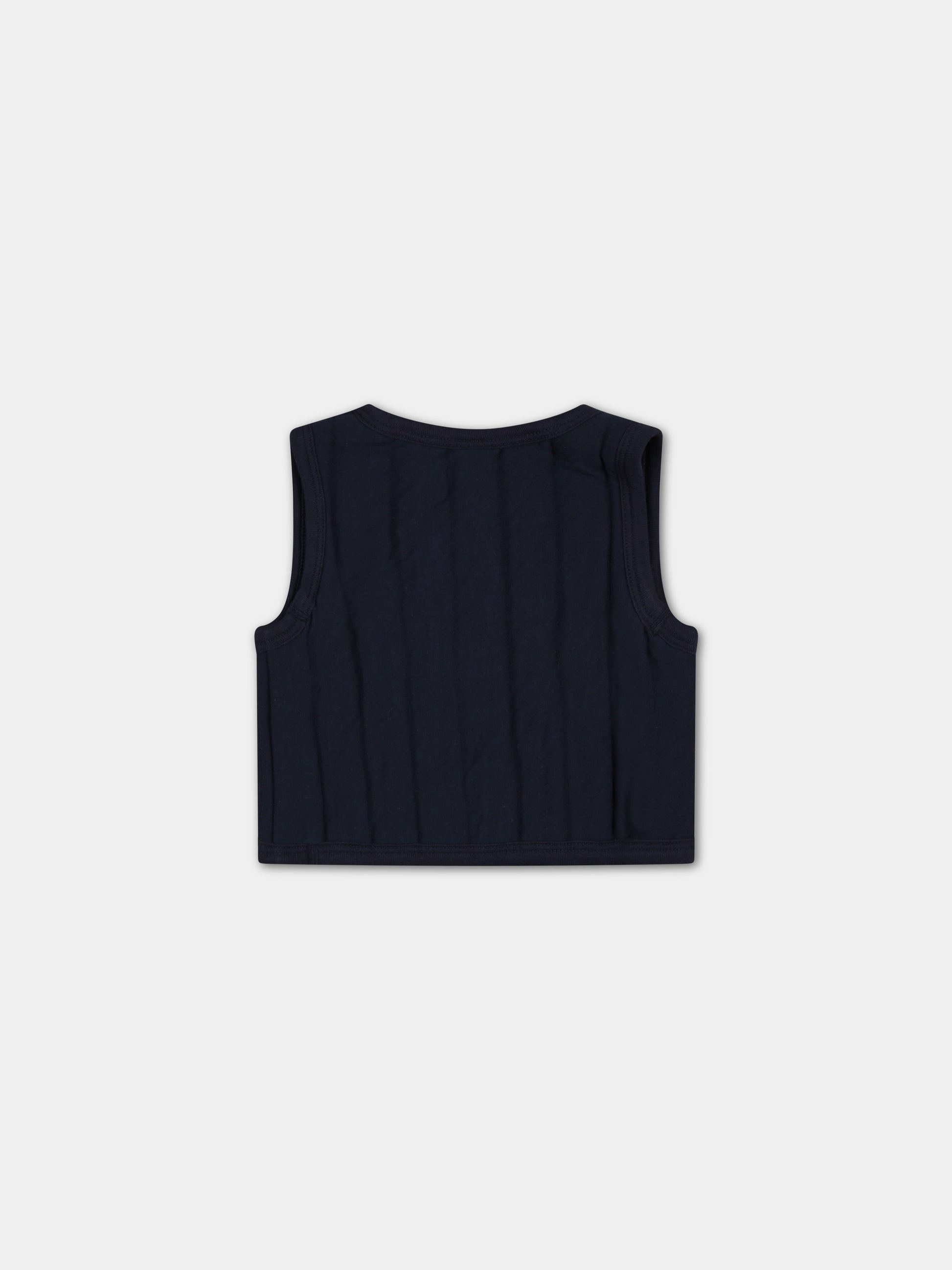 Gilet blu per neonato,Petit Bateau,A072U SMOKING