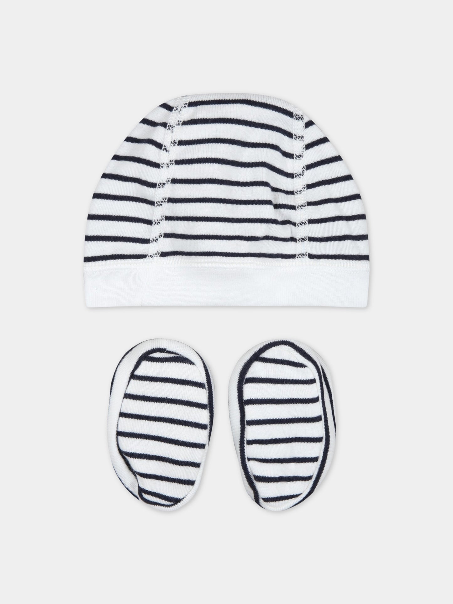 Set multicolor per neonato con patch logato,Petit Bateau,A06L3 VARIANTE 1