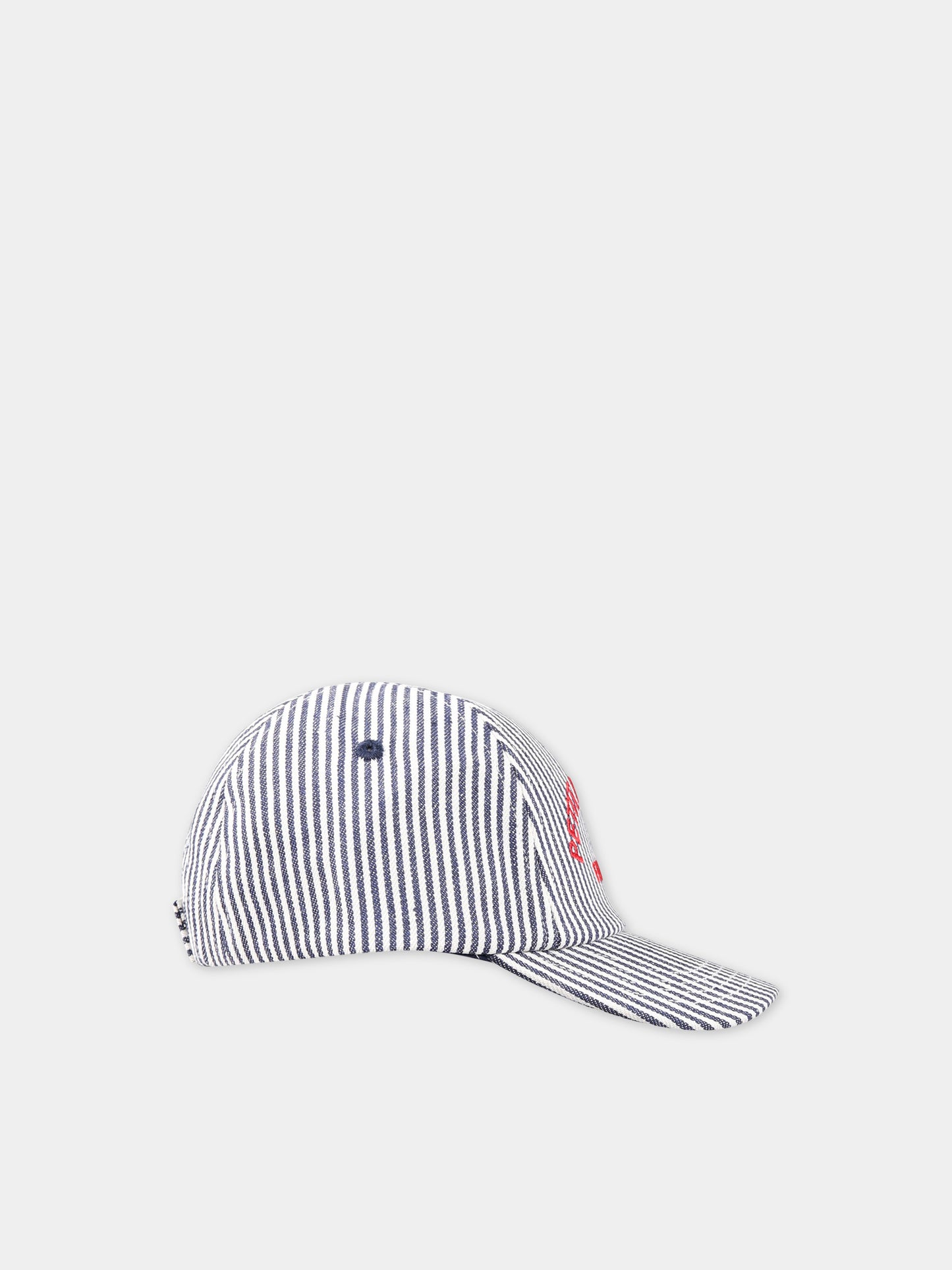 Cappello multicolor neonato con scritta  Petit Bateau family  ,Petit Bateau,A06QU MEDIEVAL/MARSHMALLOW