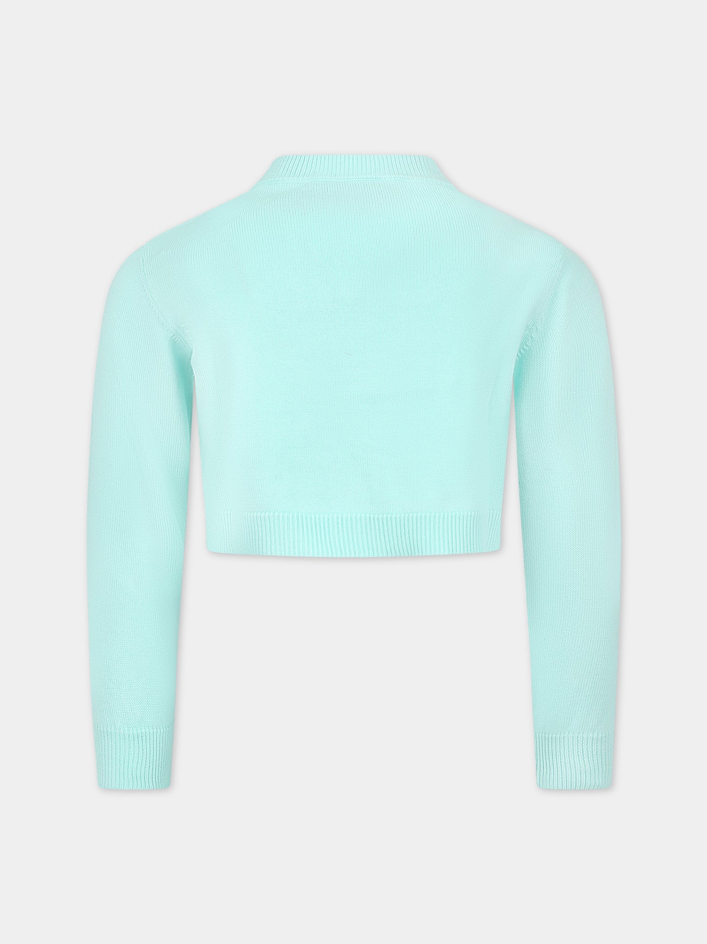 Cardigan verde per bambina con fiocchi,Simonetta,SS9A80 X0003 630