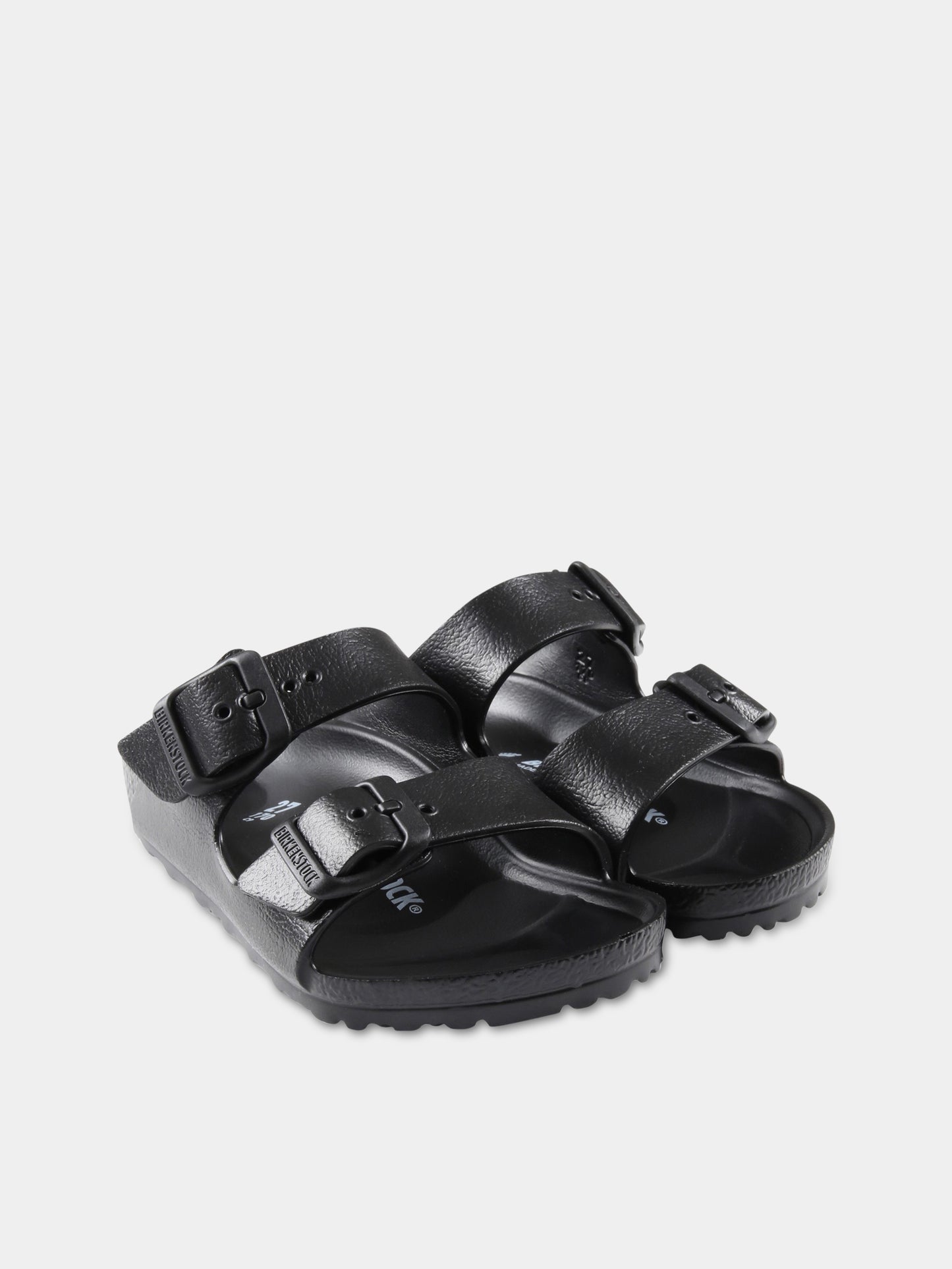 Sandali neri  Arizona Eva Kids  per bambini con logo,Birkenstock,1018924