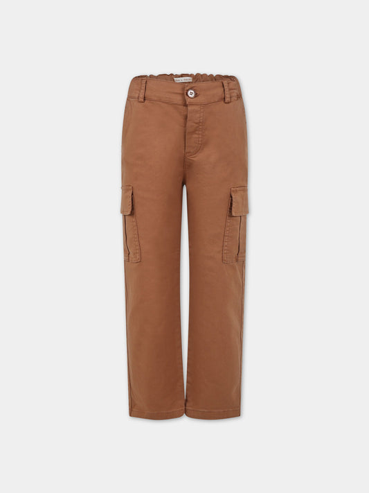 Pantaloni marroni per bambino,Zhoe & Tobiah,JPS8 358