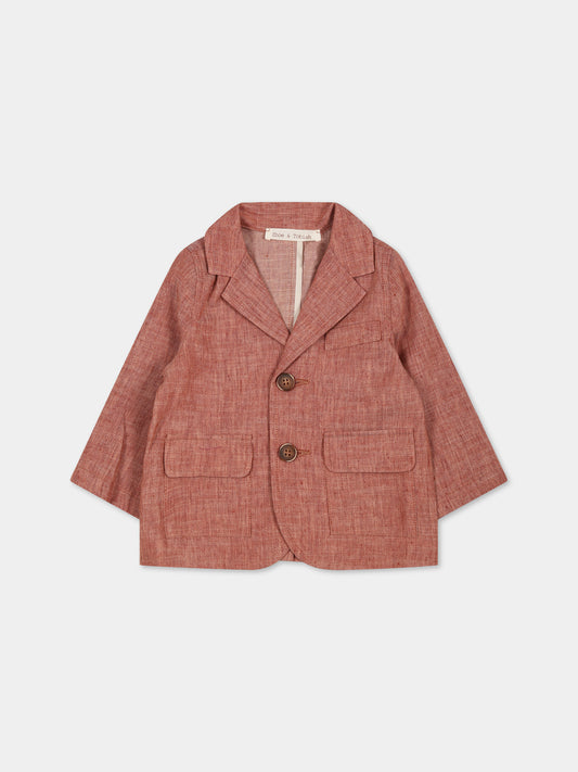 Giacca  marrone per neonato,Zhoe & Tobiah,CLD4 99