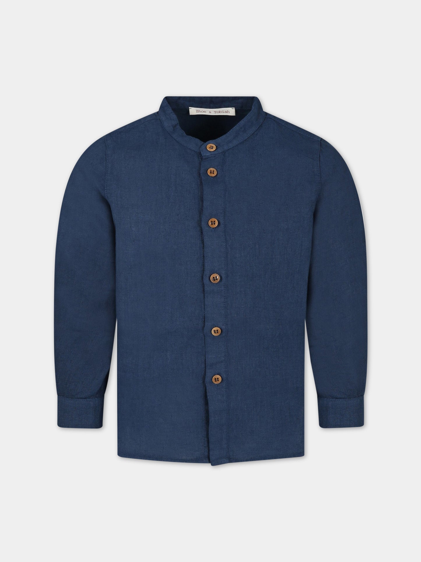 Camicia blu per bambino,Zhoe & Tobiah,LIN3 11