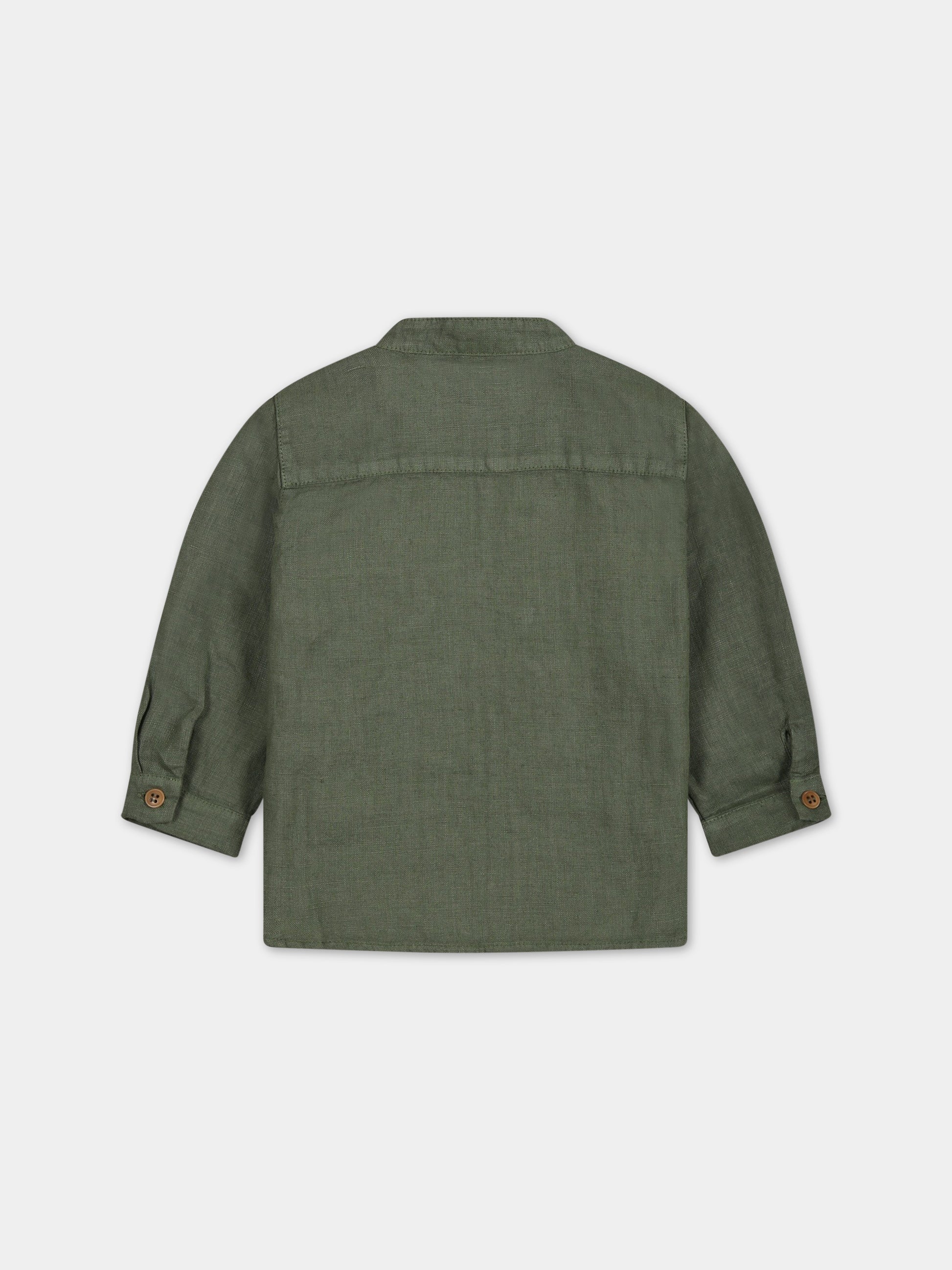 Camicia verde per neonato,Zhoe & Tobiah,LIN3 354